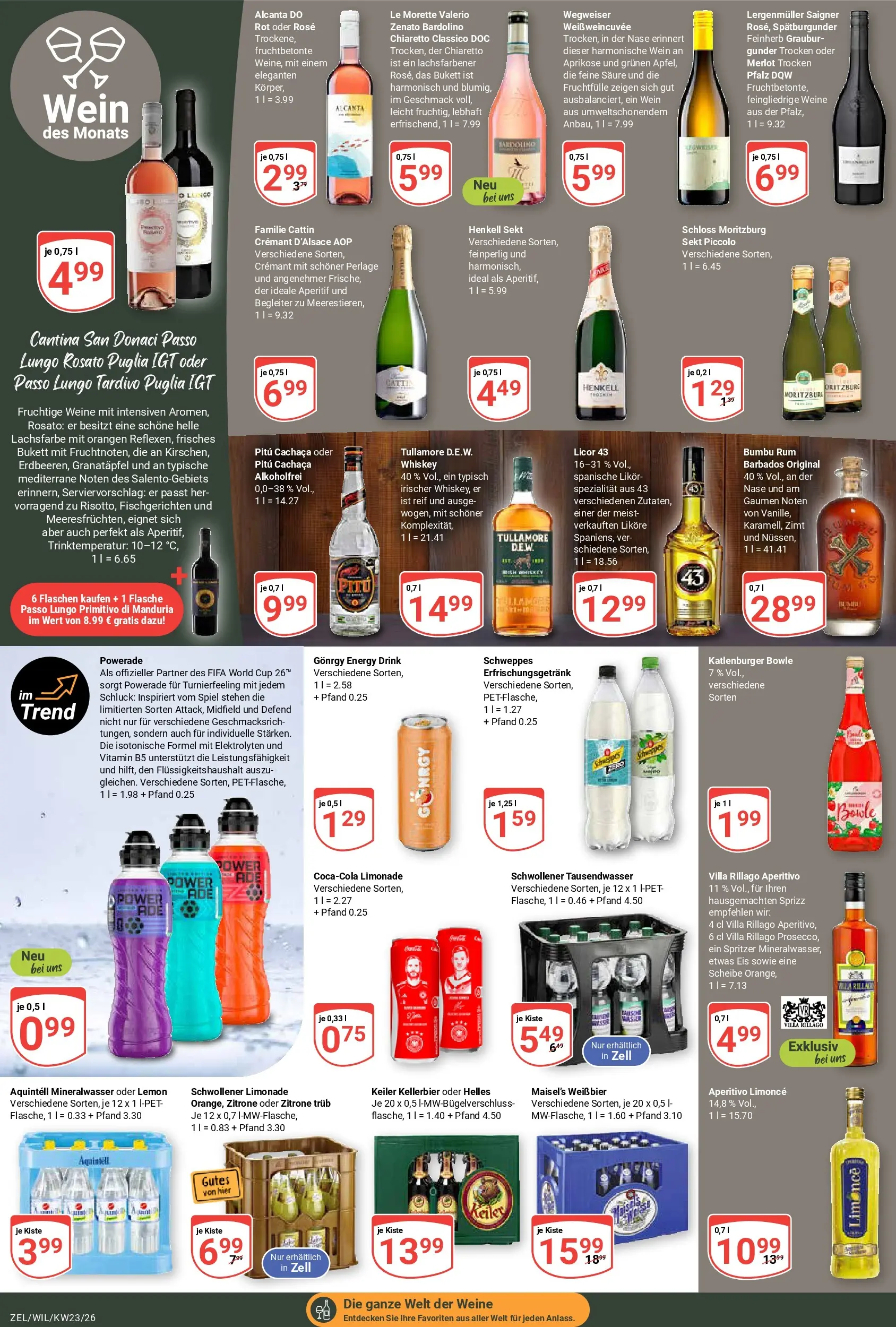 Globus Prospekt Wittlich (ab 01.06.2026) » Angebote online | Seite: 15 | Produkte: Energy, Weißbier, Rum, Orangen