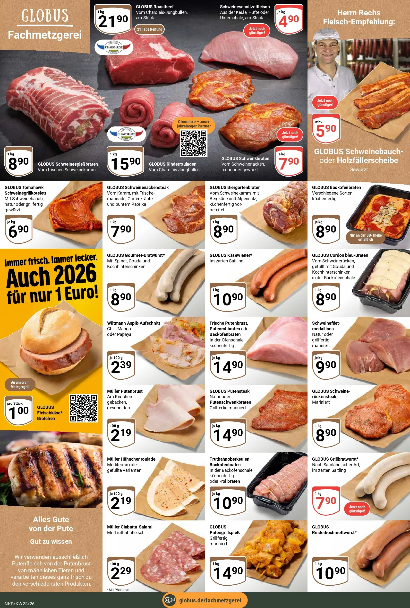 Globus Prospekt Neunkirchen (ab 01.06.2026) » Angebote online | Seite: 10 | Produkte: Roastbeef, Schweinefilet, Paprika, Mango