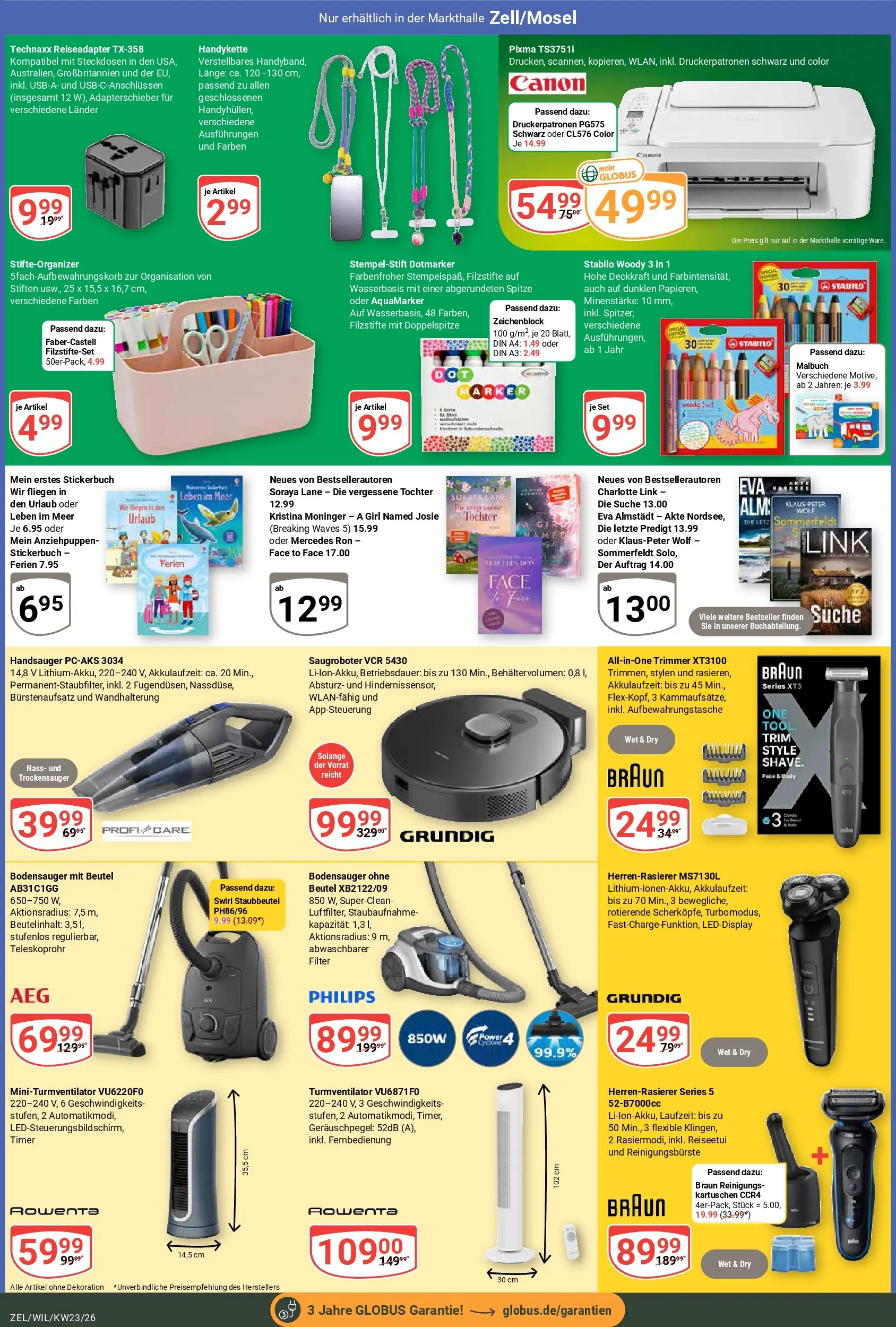 Globus Prospekt Wittlich (ab 01.06.2026) » Angebote online | Seite: 20 | Produkte: Philips, Korb, Turmventilator