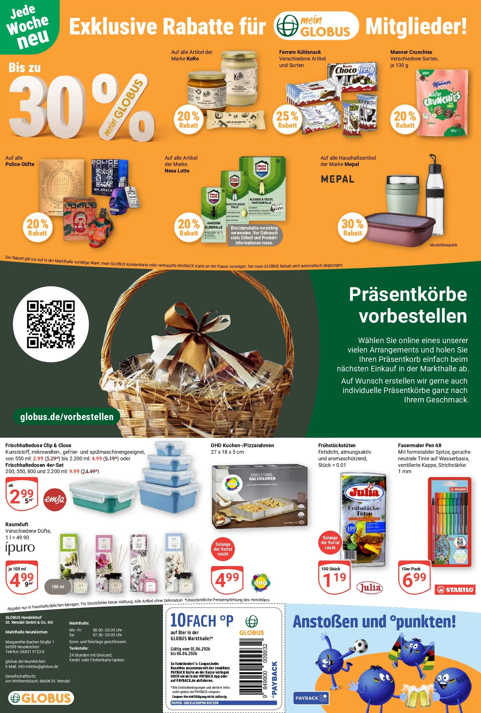 Globus Prospekt Neunkirchen (ab 01.06.2026) » Angebote online | Seite: 21 | Produkte: Bier, Telefon, Uhr