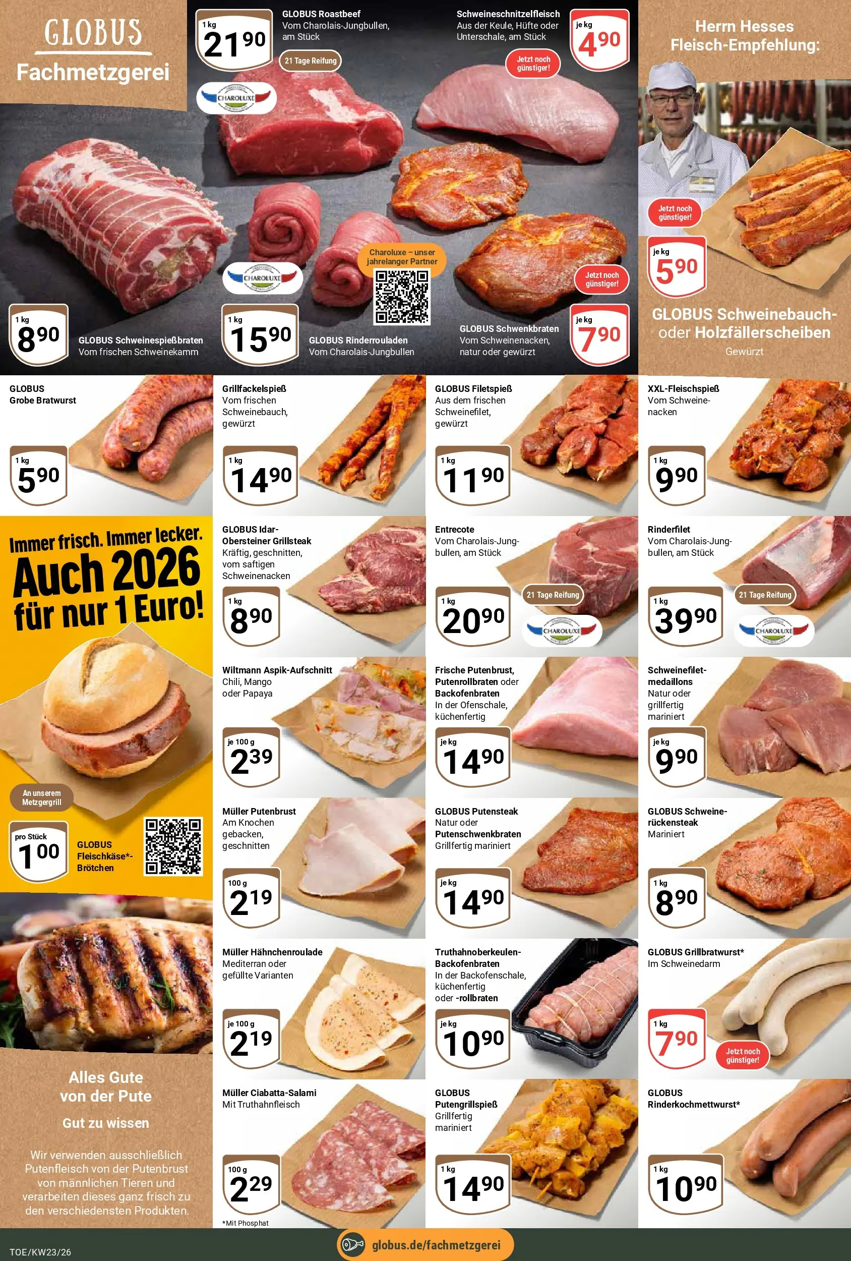 Globus Prospekt Tönisvorst (ab 01.06.2026) » Angebote online | Seite: 10 | Produkte: Schweinebauch, Schweinenacken, Entrecote, Mango