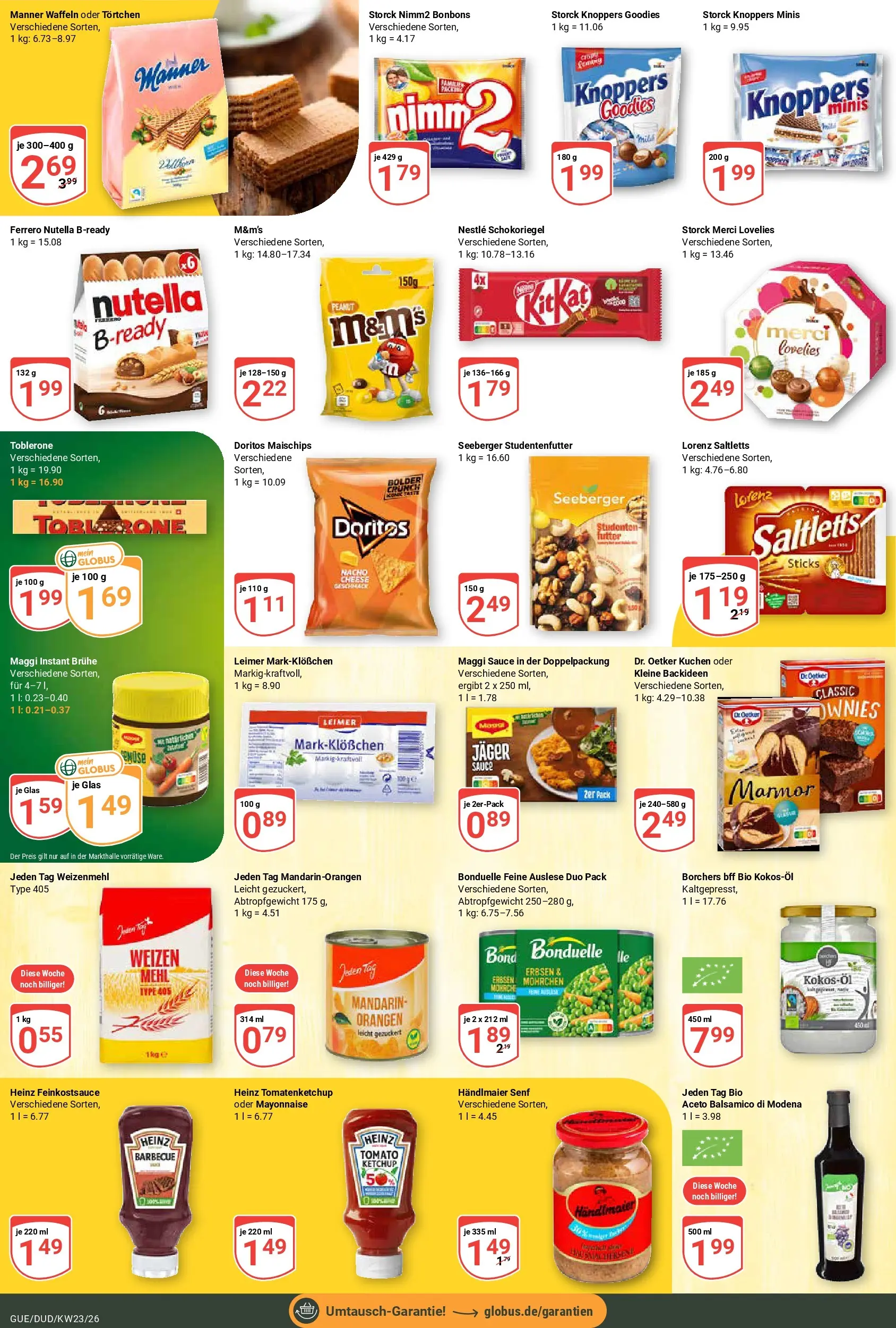 Globus Prospekt Saarbrücken-Güdingen (ab 01.06.2026) » Angebote online | Seite: 15 | Produkte: Mehl, Orangen, Weizenmehl, M&M's