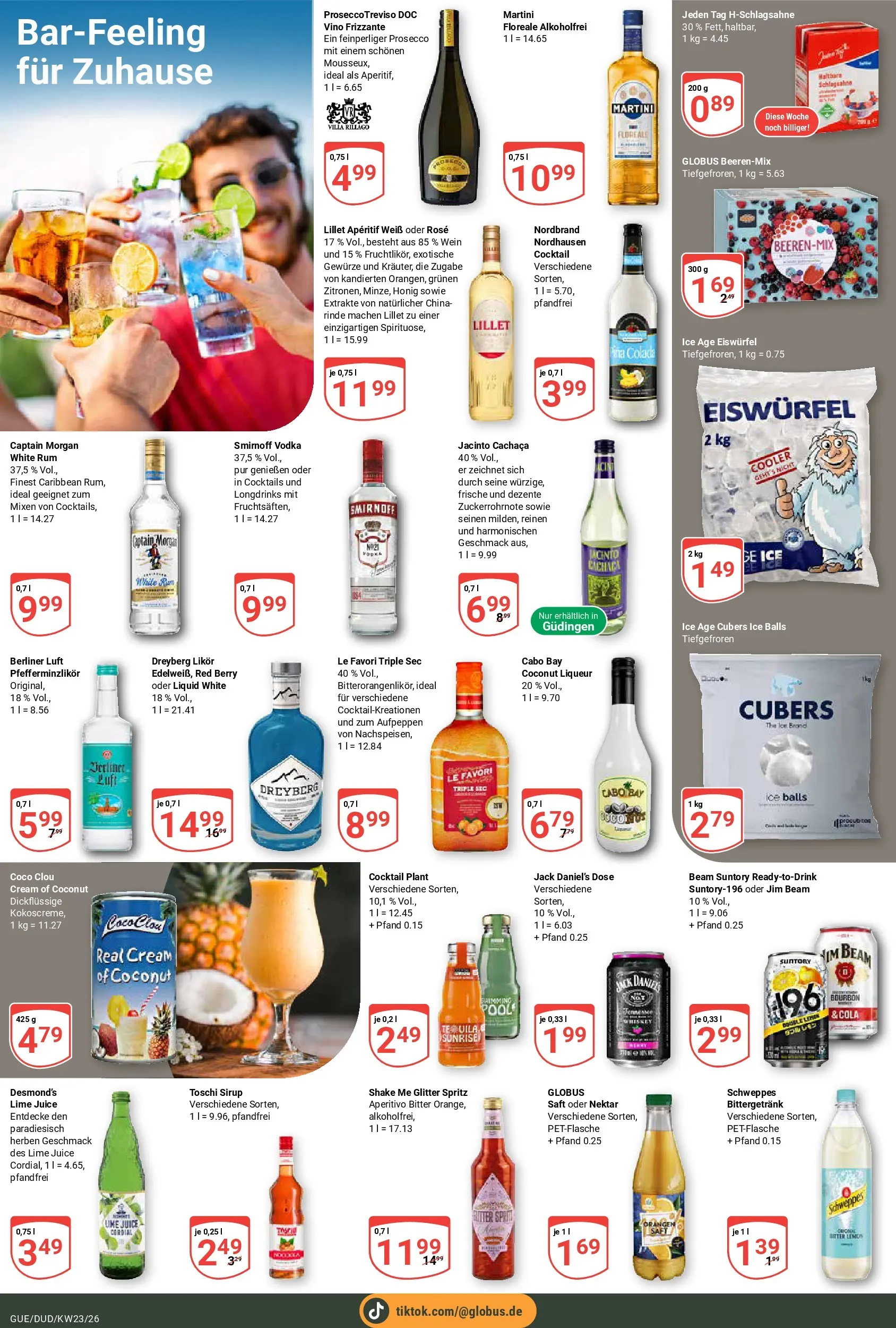 Globus Prospekt Saarbrücken-Güdingen (ab 01.06.2026) » Angebote online | Seite: 18 | Produkte: Martini, Likör, Schweppes, Captain morgan