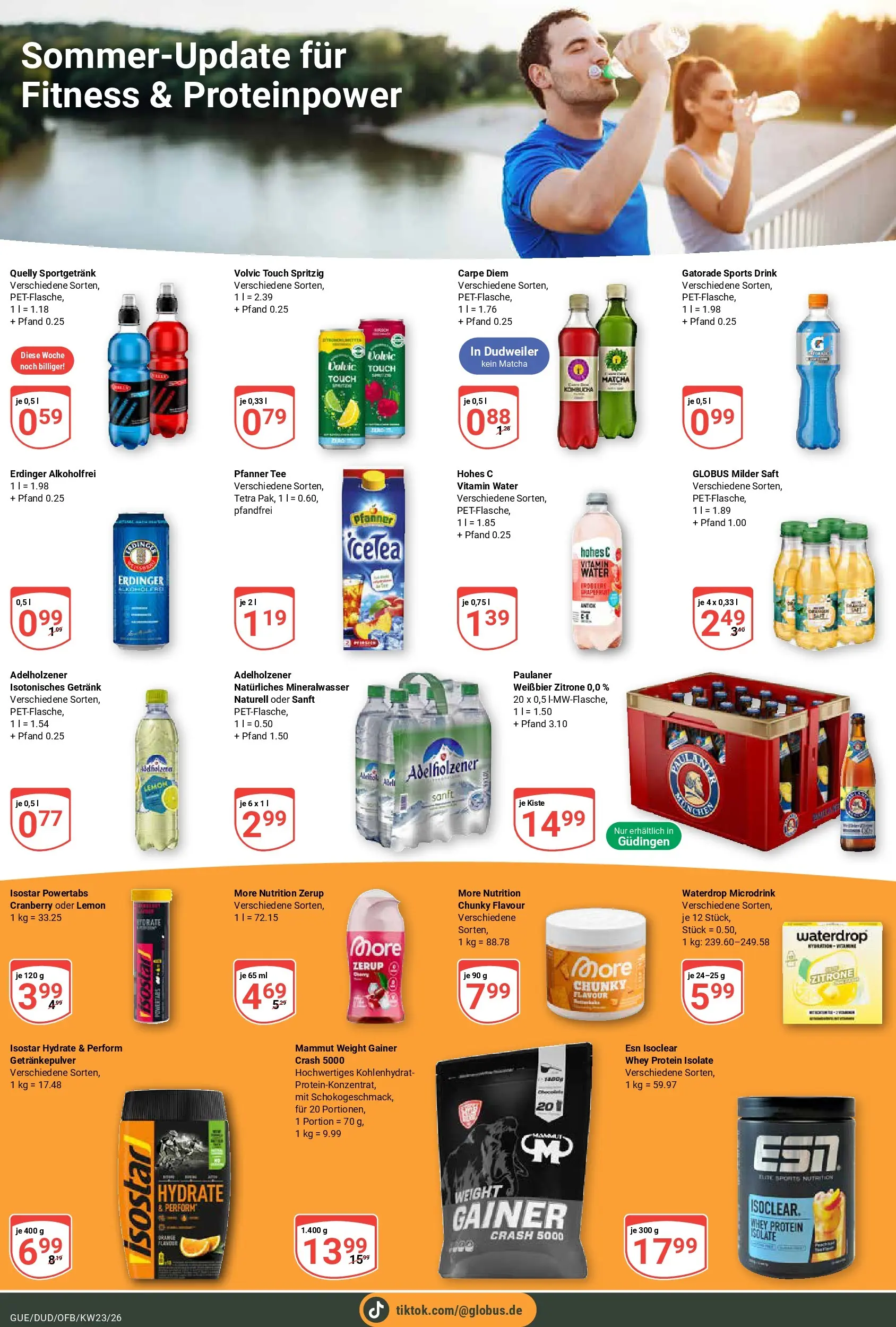 Globus Prospekt Saarbrücken-Güdingen (ab 01.06.2026) » Angebote online | Seite: 20 | Produkte: Volvic touch, Zitrone, Saft, Paulaner