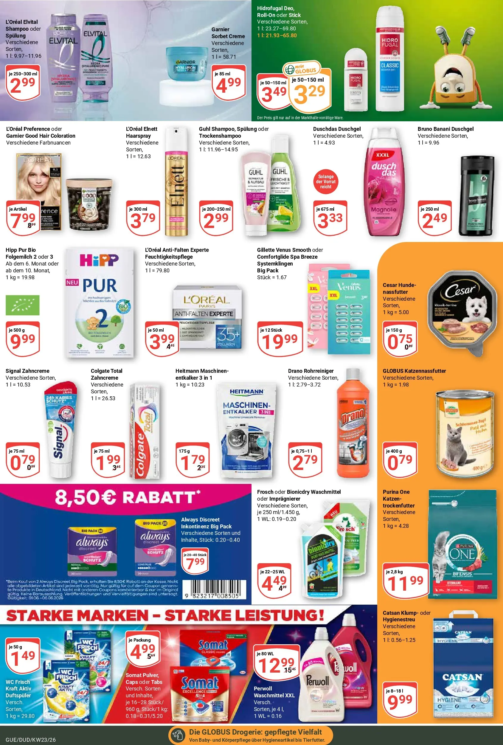 Globus Prospekt Saarbrücken-Güdingen (ab 01.06.2026) » Angebote online | Seite: 21 | Produkte: Purina one, Haarspray, Creme, Duschdas