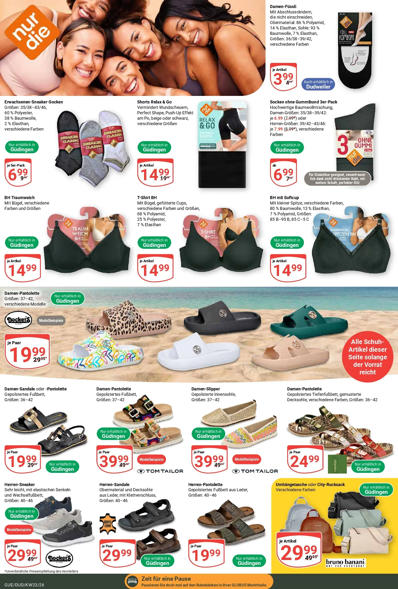 Globus Prospekt Saarbrücken-Güdingen (ab 01.06.2026) » Angebote online | Seite: 26 | Produkte: BH, Socken