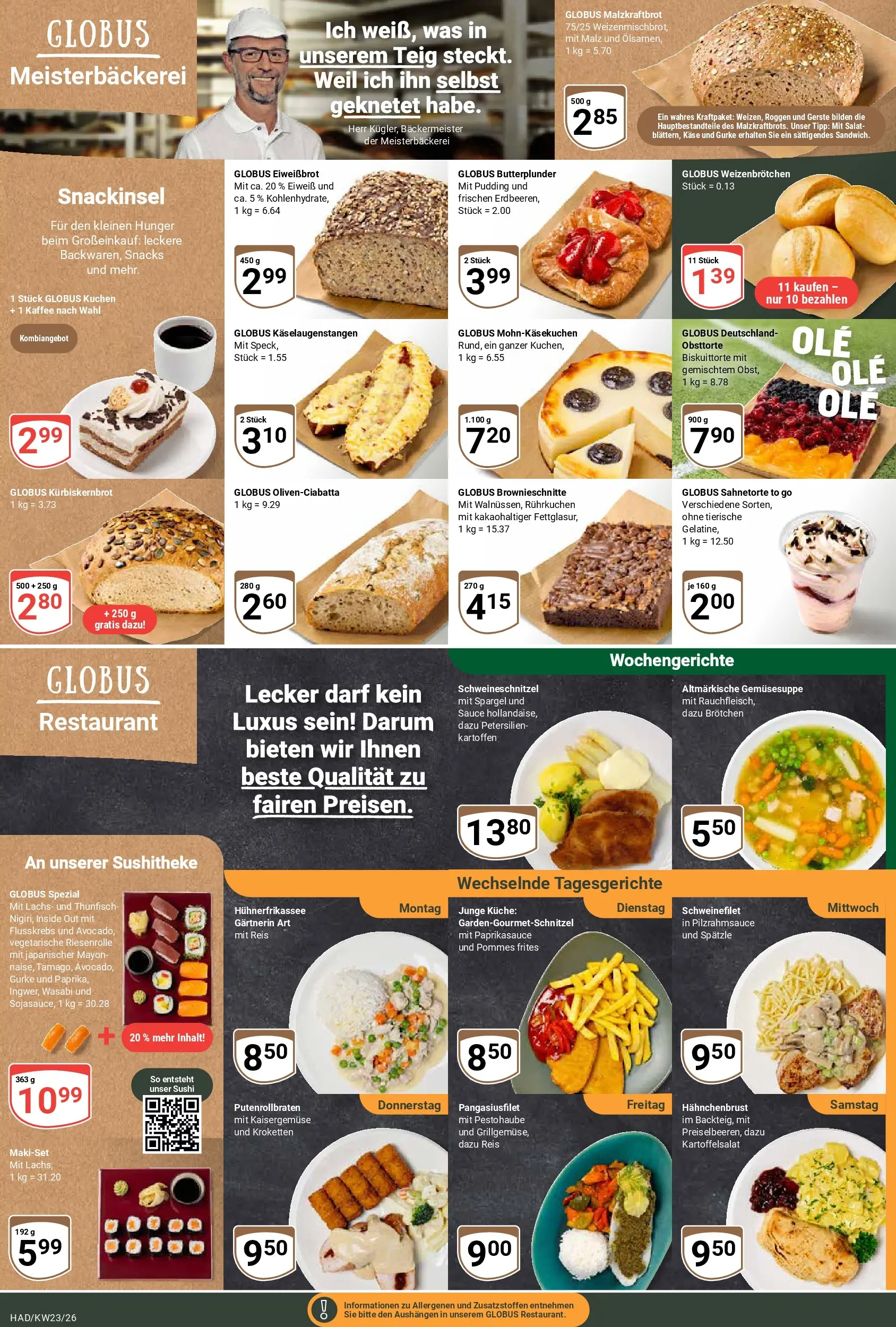Globus Prospekt Halle (saale) (ab 01.06.2026) » Angebote online | Seite: 9 | Produkte: Spargel, Pudding, Lachs, Reis