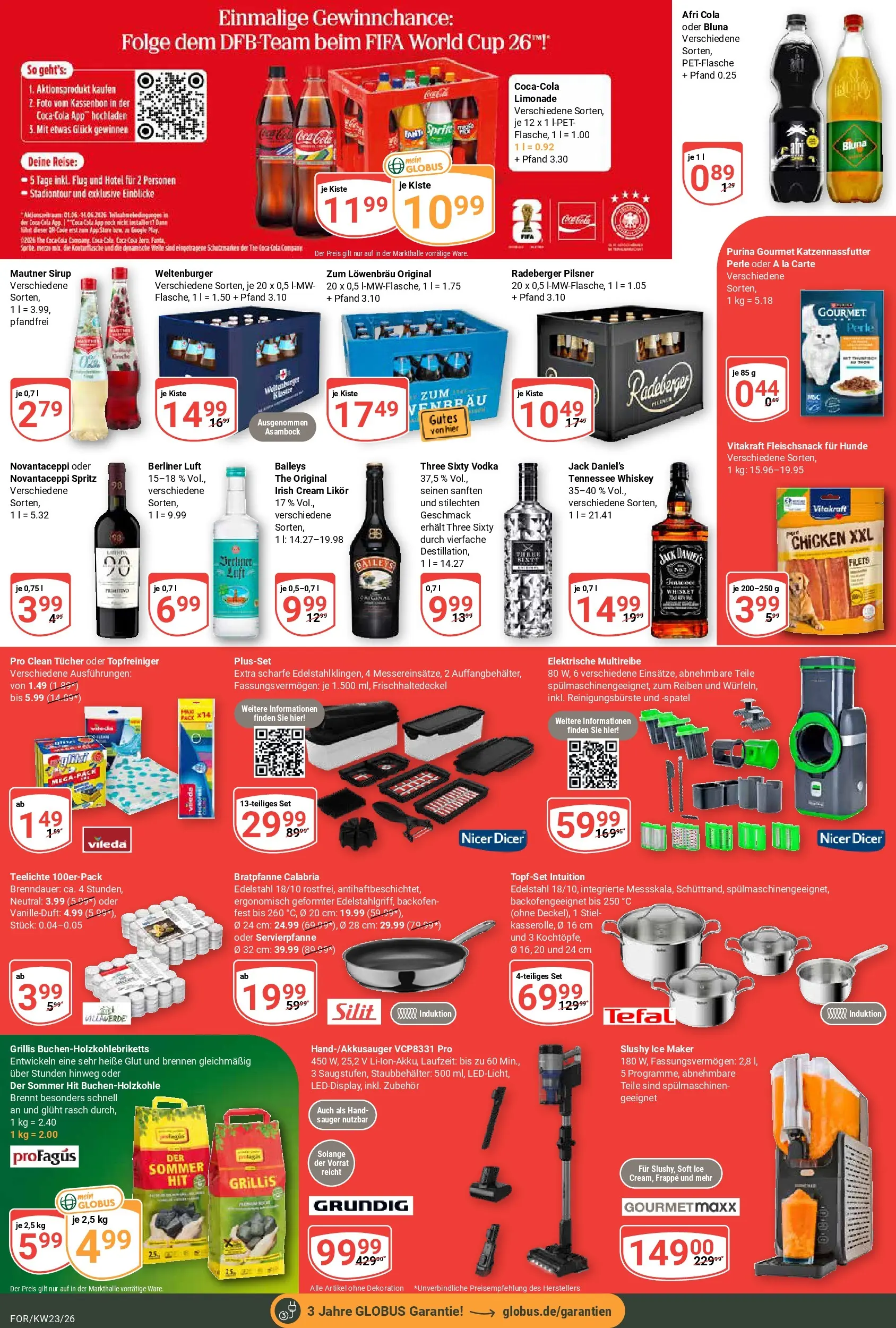 Globus Prospekt Forchheim (ab 01.06.2026) » Angebote online | Seite: 3 | Produkte: Coca cola, Jack Daniel's, Baileys, Whiskey