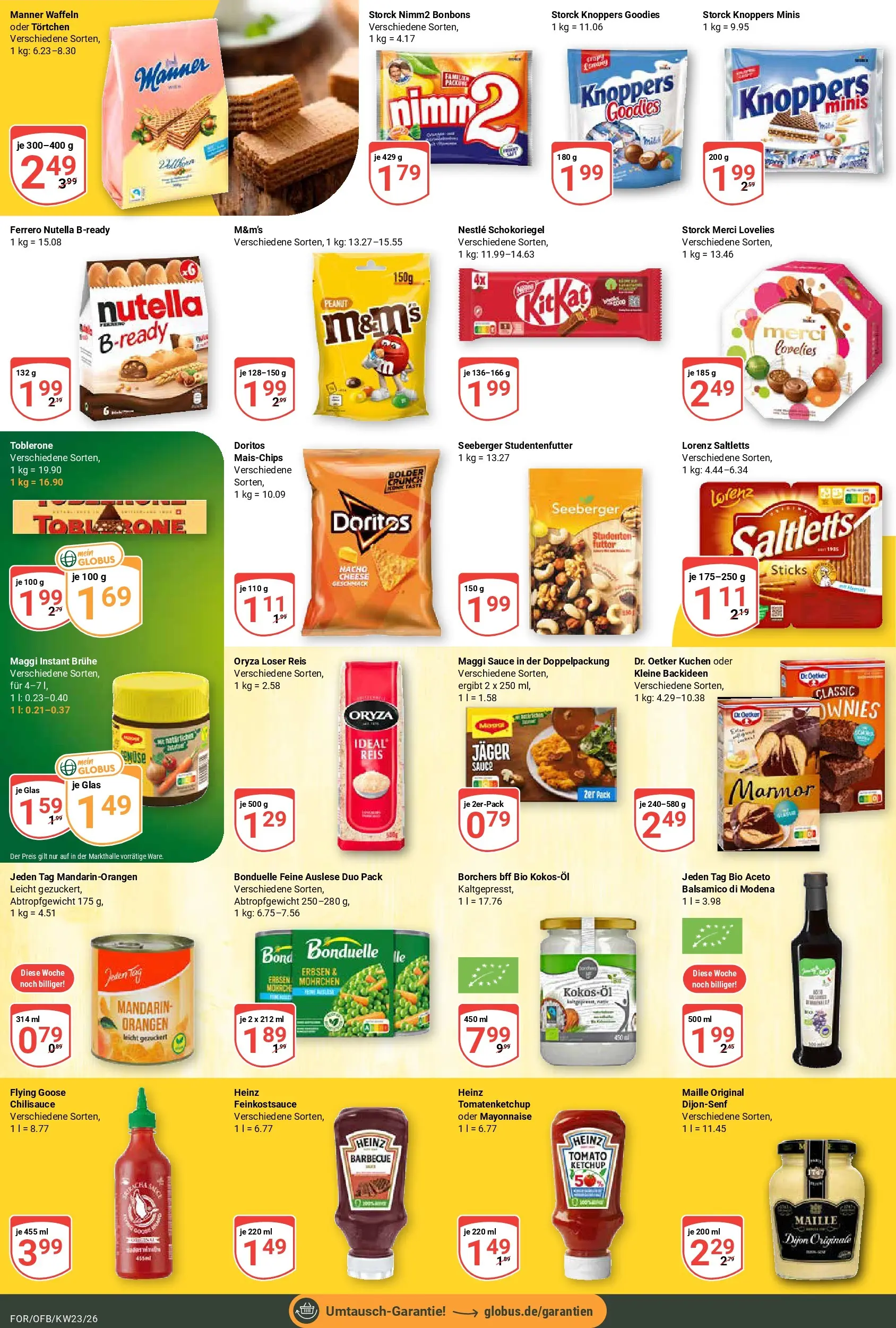 Globus Prospekt Forchheim (ab 01.06.2026) » Angebote online | Seite: 11 | Produkte: Merci, Waffeln, Mayonnaise, Kuchen