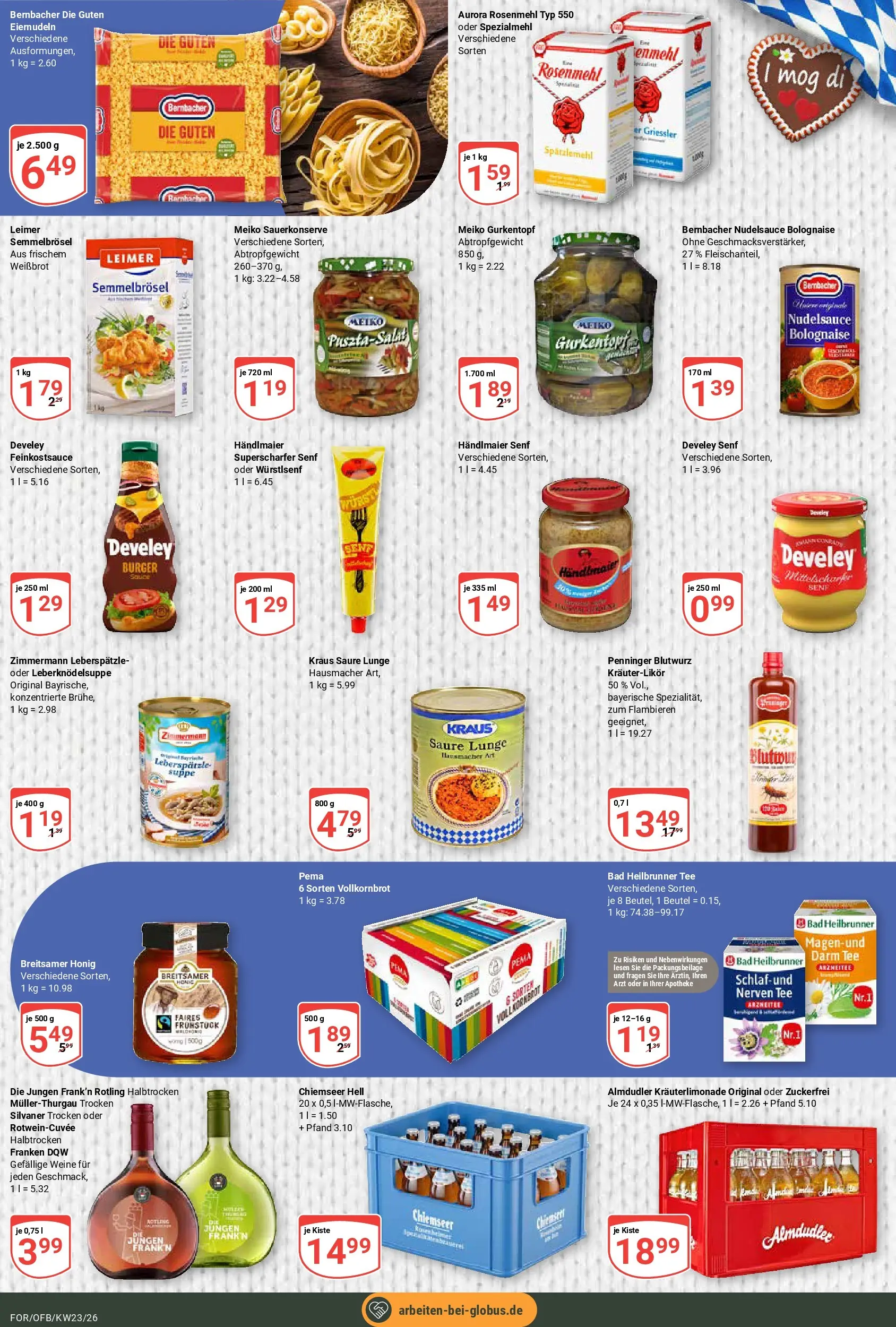Globus Prospekt Forchheim (ab 01.06.2026) » Angebote online | Seite: 13 | Produkte: Vollkornbrot, Bad, Burger, Tee