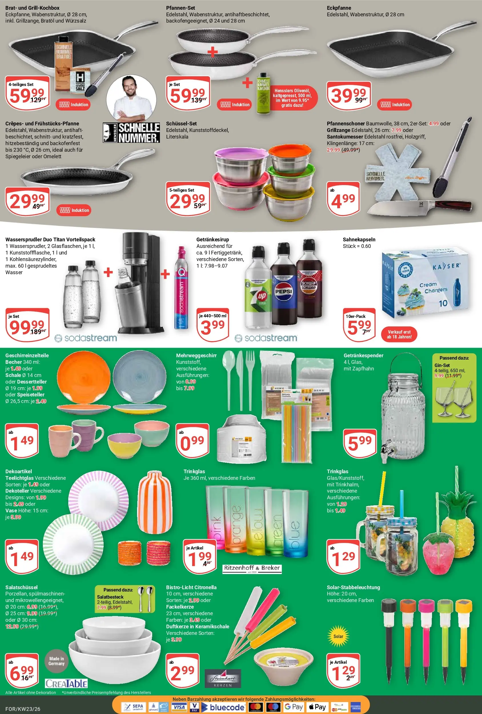 Globus Prospekt Forchheim (ab 01.06.2026) » Angebote online | Seite: 18 | Produkte: Olivenol, Vase, Wasser, Pepsi