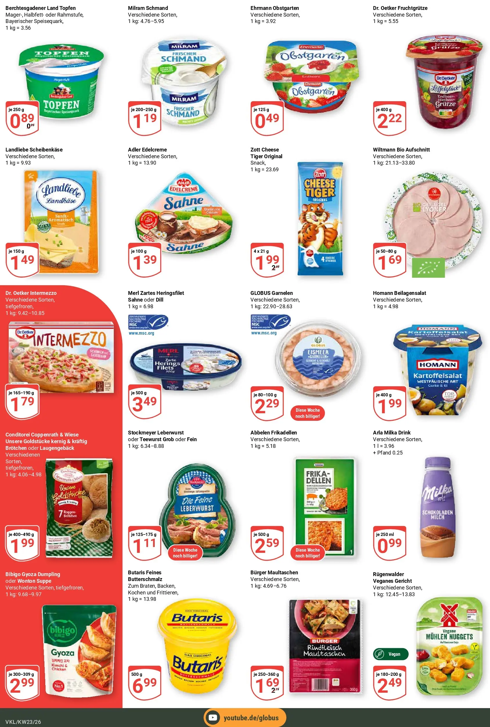 Globus Prospekt Völklingen (ab 01.06.2026) » Angebote online | Seite: 7 | Produkte: Butterschmalz, Milka, Milram, Sahne