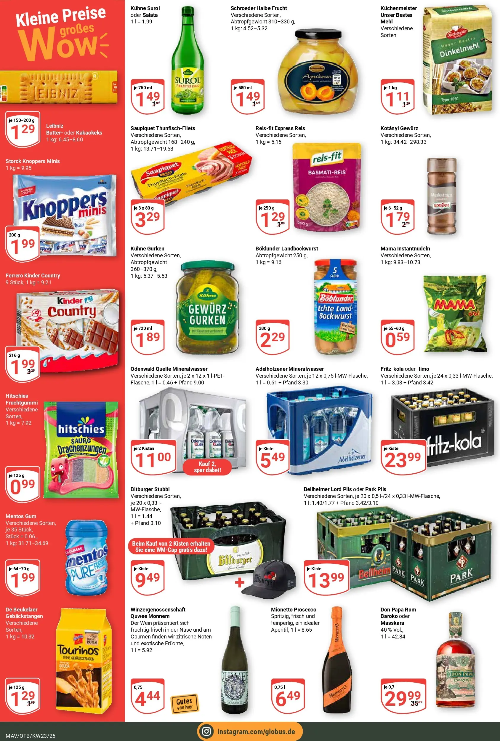 Globus Prospekt Mannheim (ab 01.06.2026) » Angebote online | Seite: 4 | Produkte: Basmatireis, Thunfisch, Pils, Kinder country