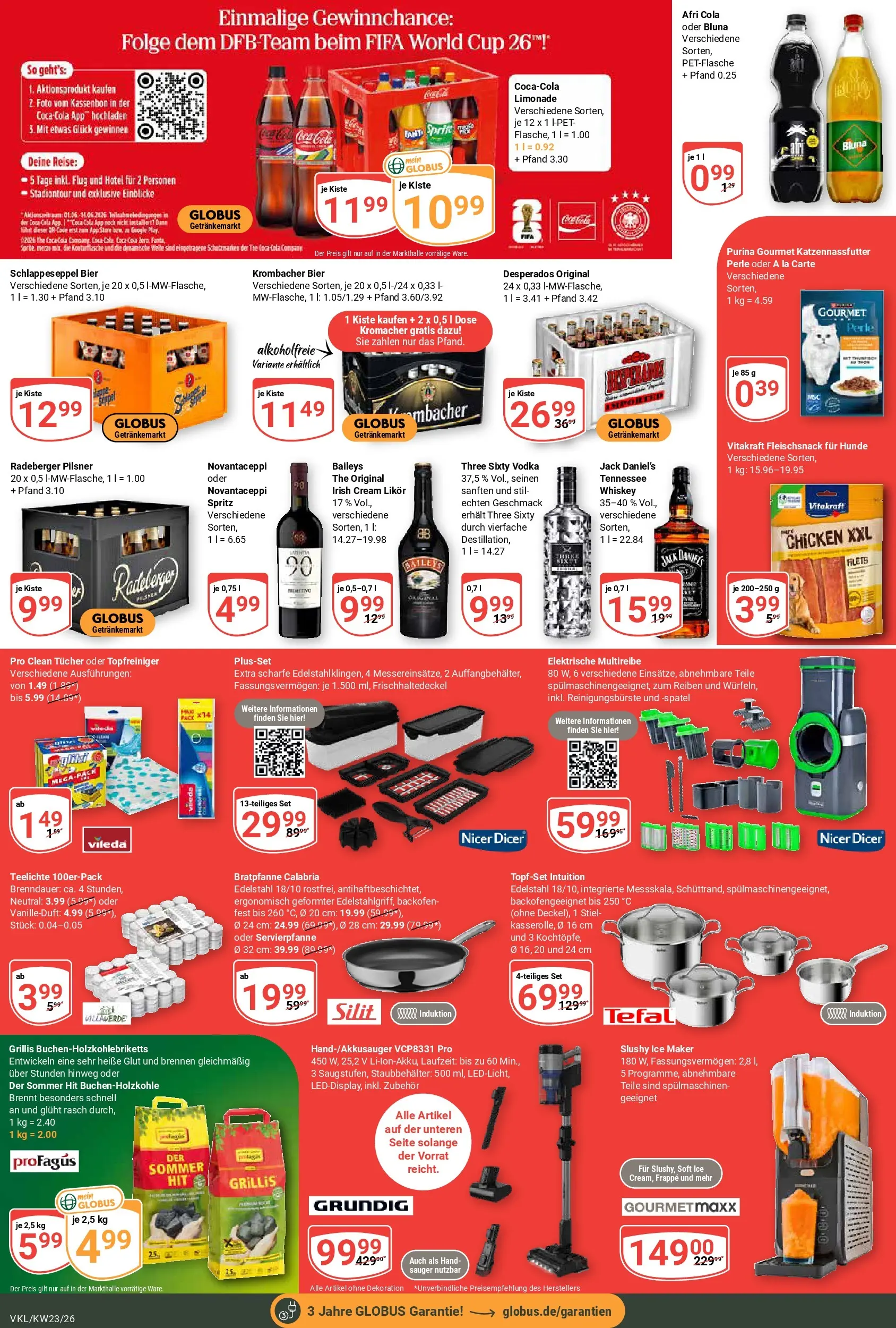 Globus Prospekt Völklingen (ab 01.06.2026) » Angebote online | Seite: 9 | Produkte: Cola, Backofen, Krombacher, Whiskey