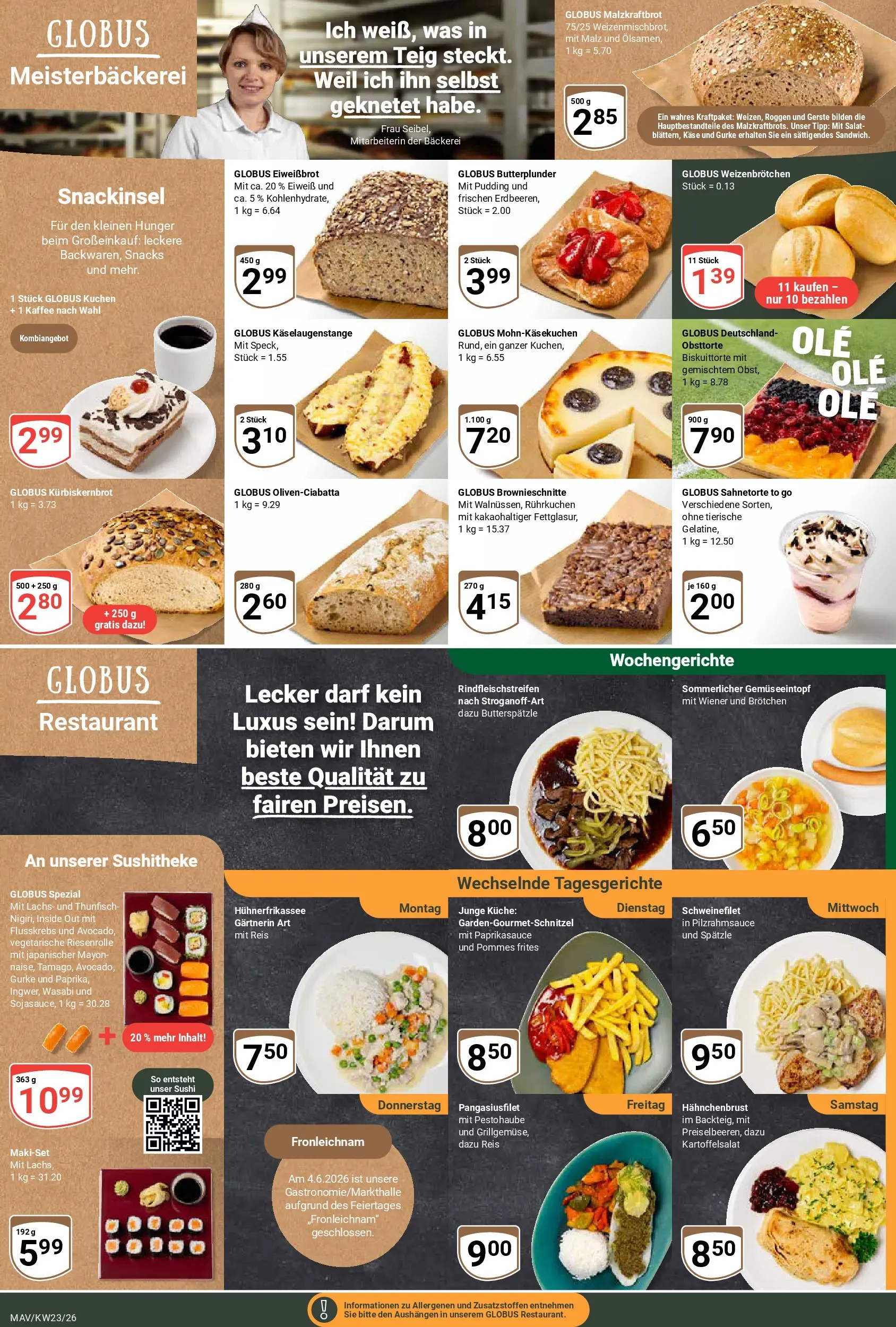 Globus Prospekt Mannheim (ab 01.06.2026) » Angebote online | Seite: 7 | Produkte: Thunfisch, Kaffee, Küche, Hahnchenbrust