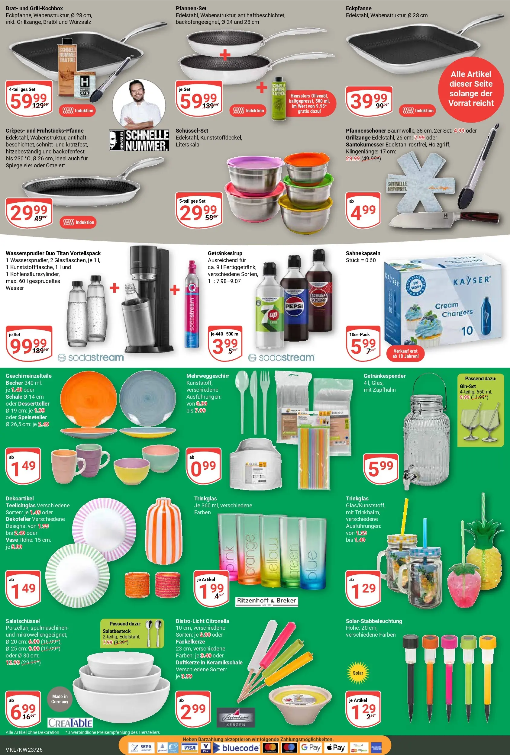 Globus Prospekt Völklingen (ab 01.06.2026) » Angebote online | Seite: 23 | Produkte: Vase, Grat, Wasser, Sodastream