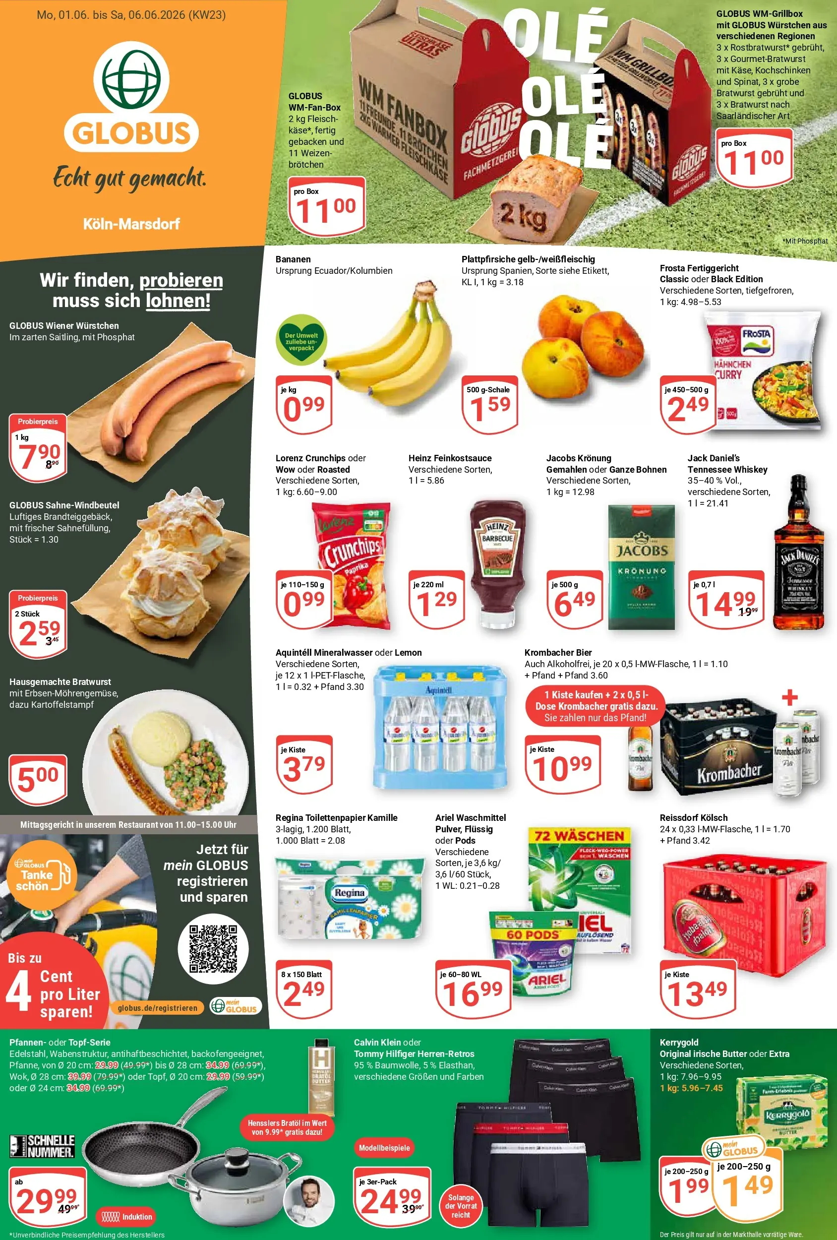 Globus Prospekt Köln (ab 01.06.2026) » Angebote online | Seite: 6 | Produkte: Bier, Jack Daniel's, Lorenz crunchips, Fleisch