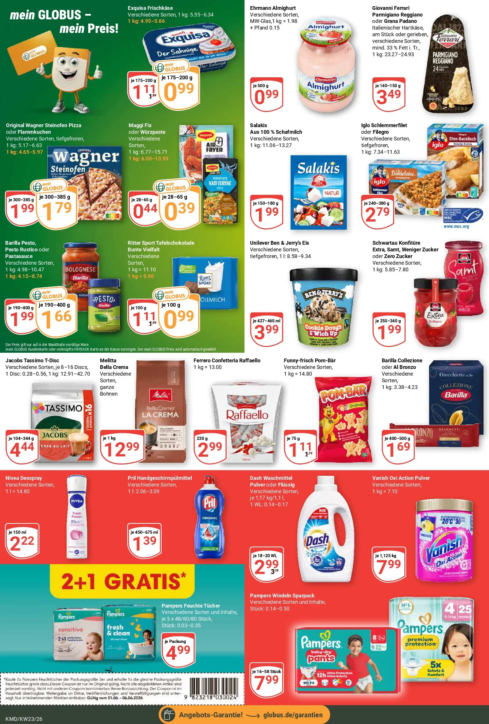 Globus Prospekt Köln (ab 01.06.2026) » Angebote online | Seite: 7 | Produkte: Barilla, Ritter sport, Salakis, Maggi fix