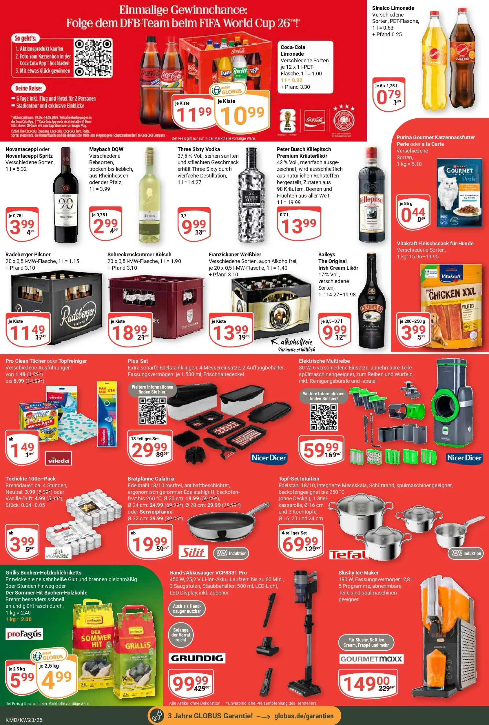 Globus Prospekt Köln (ab 01.06.2026) » Angebote online | Seite: 8 | Produkte: Coca cola, Cola, Limonade, Backofen