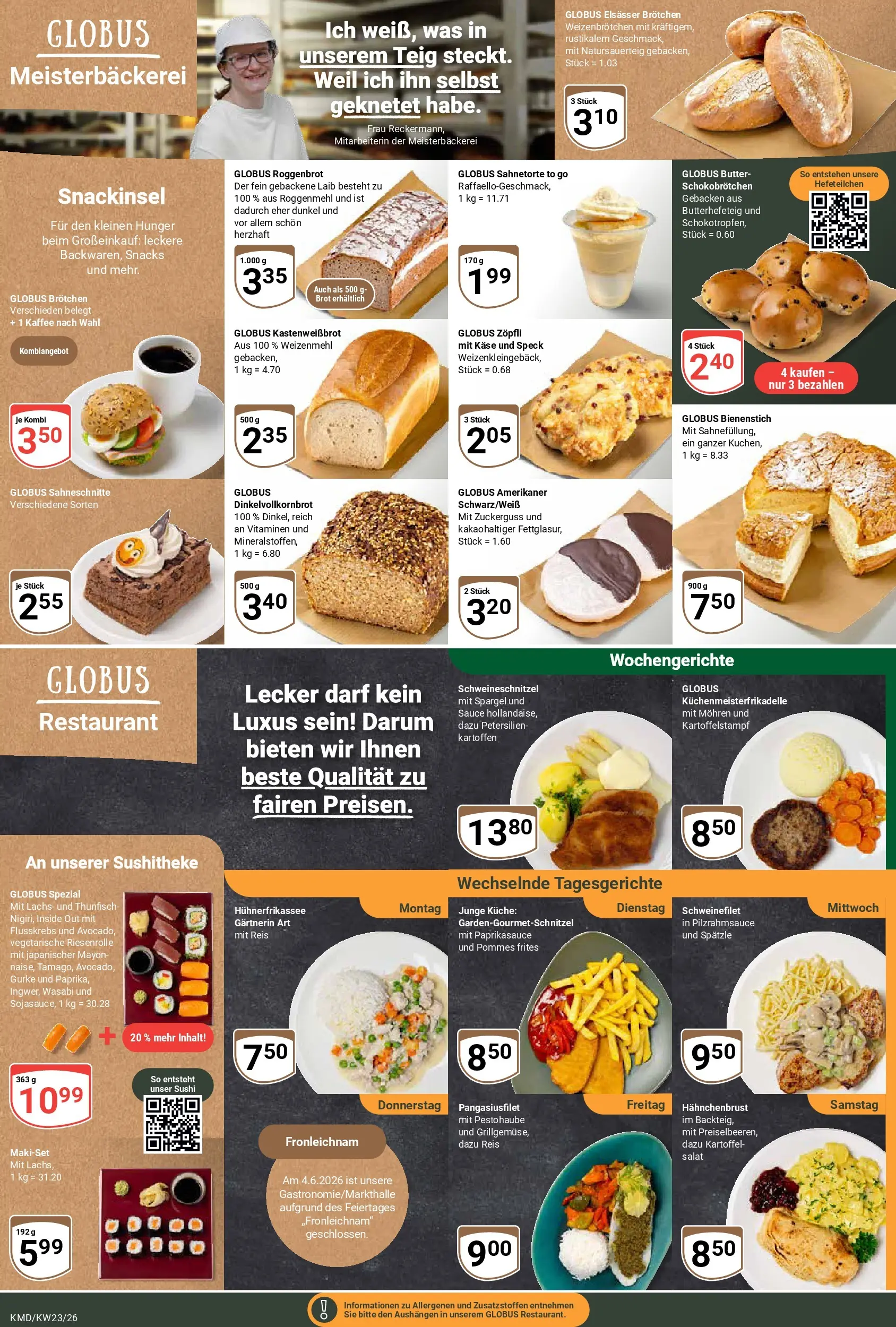 Globus Prospekt Köln (ab 01.06.2026) » Angebote online | Seite: 10 | Produkte: Thunfisch, Kaffee, Spargel, Salat