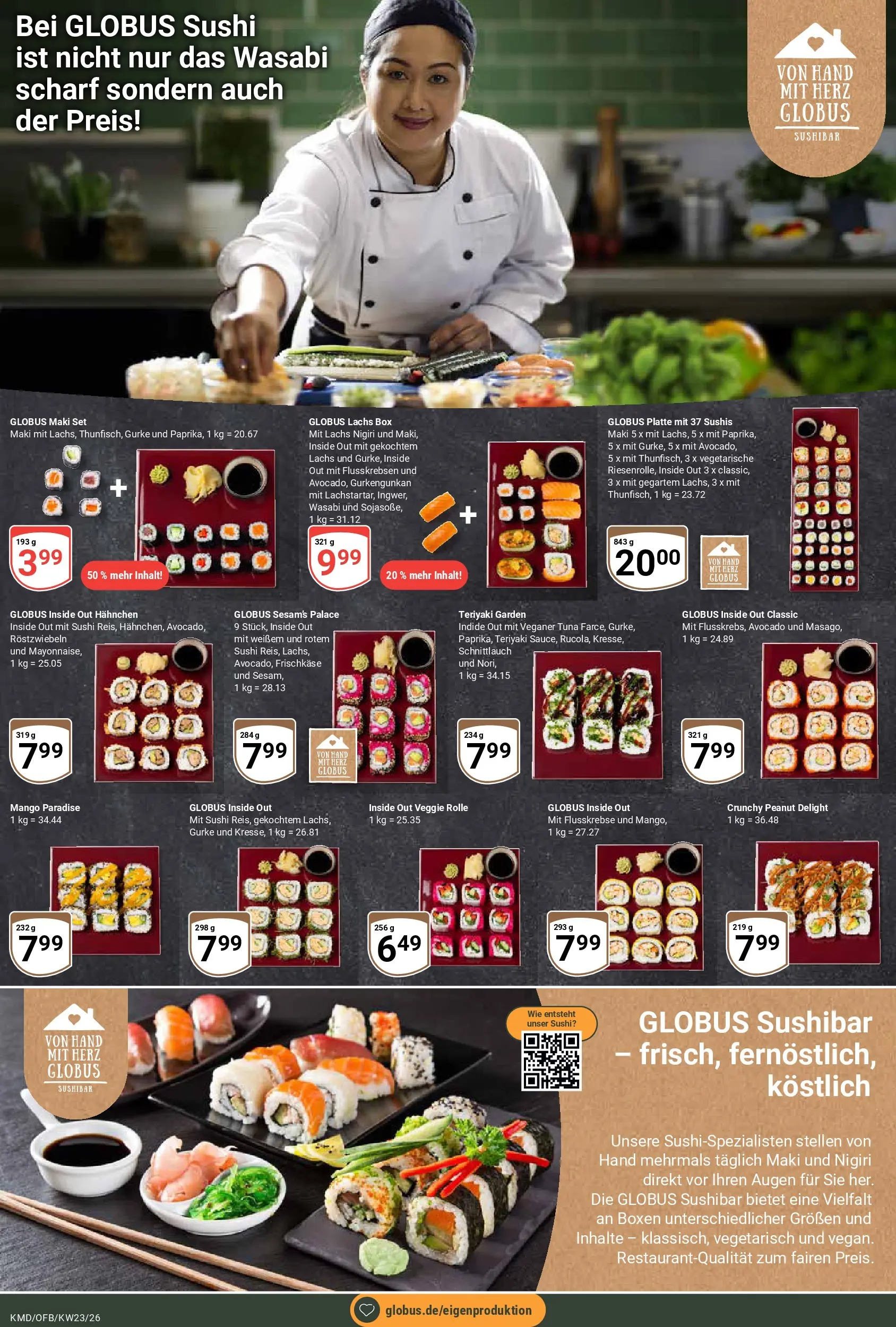 Globus Prospekt Köln (ab 01.06.2026) » Angebote online | Seite: 14 | Produkte: Hahnchen, Avocado, Lachs, Frischkase