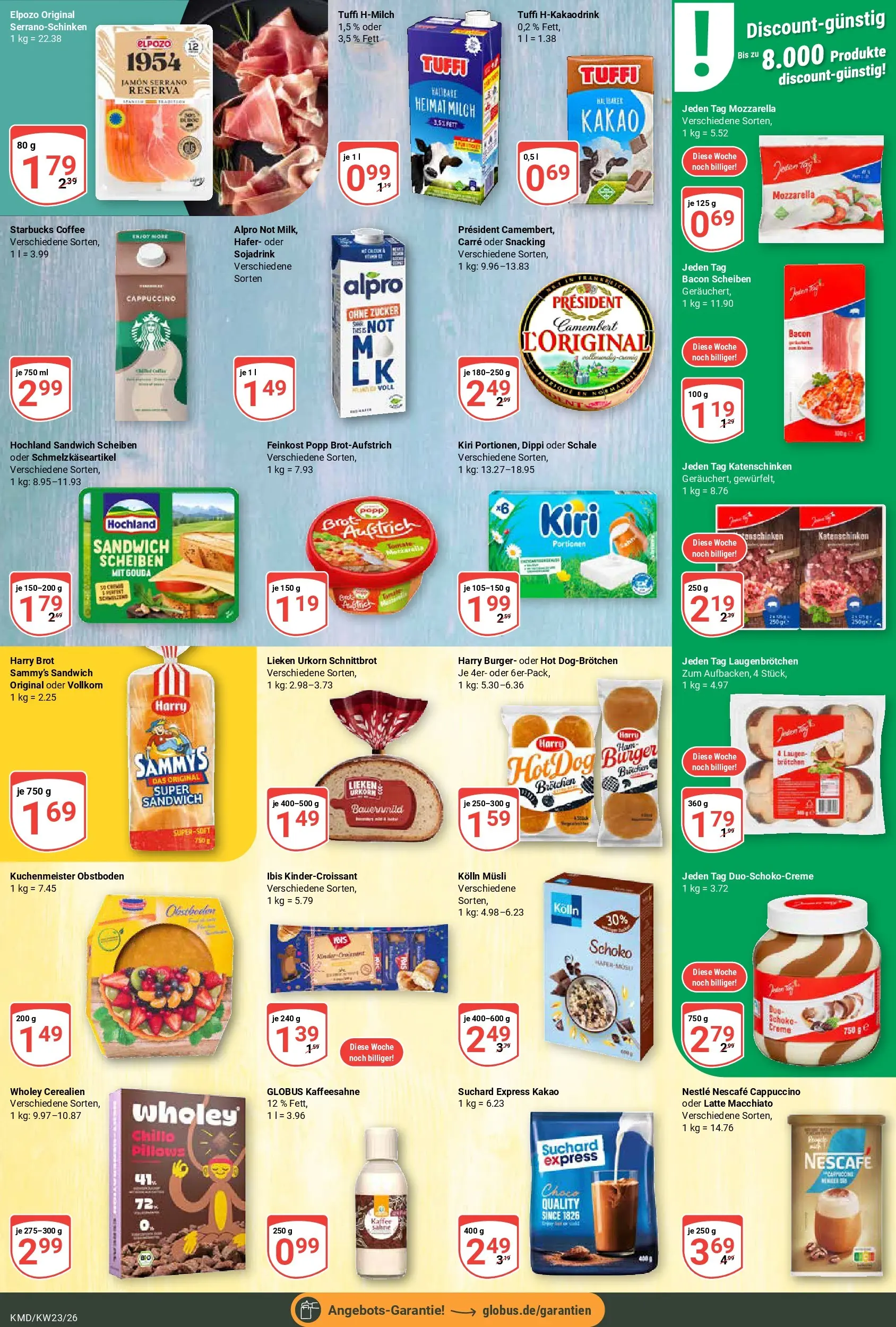 Globus Prospekt Köln (ab 01.06.2026) » Angebote online | Seite: 16 | Produkte: Musli, Nescafe, Kolln, Brot