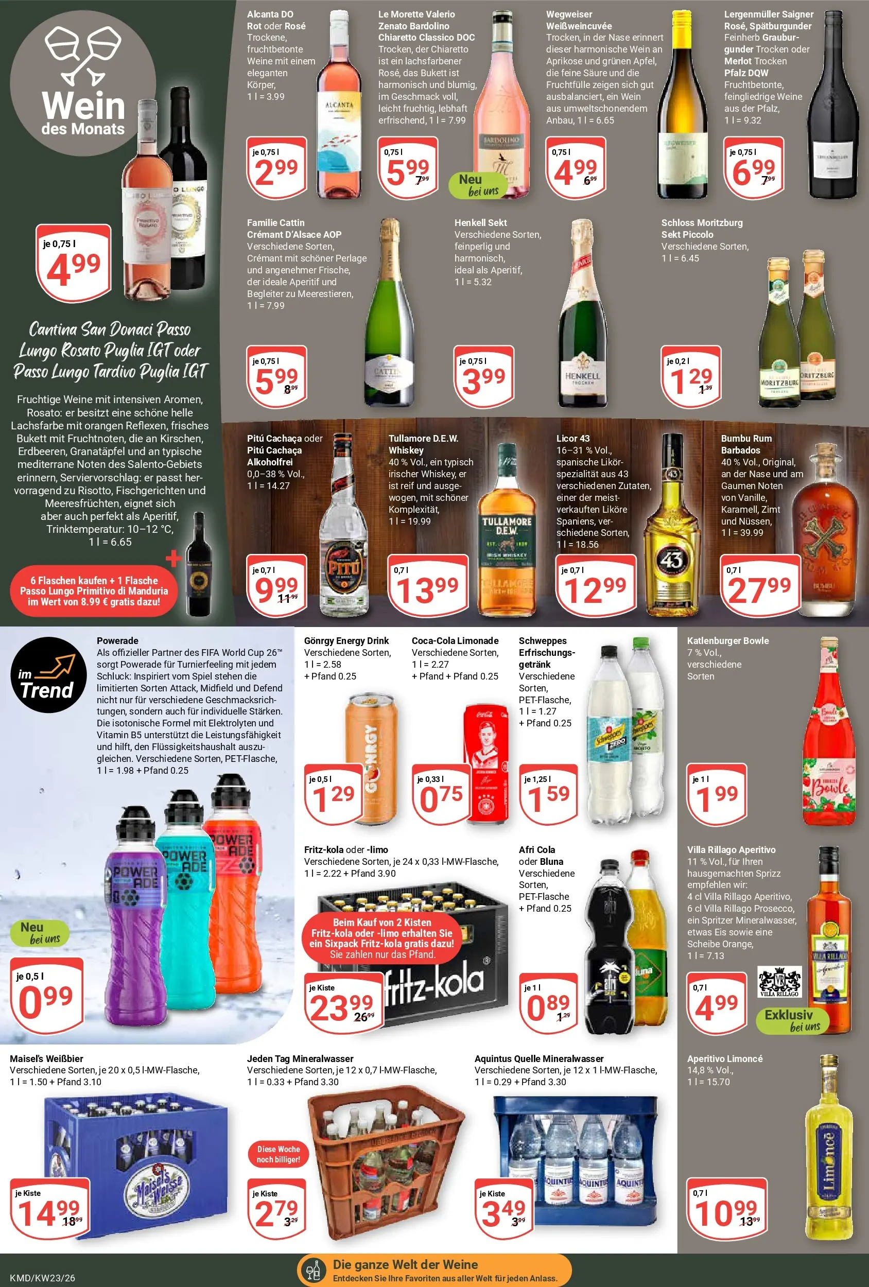 Globus Prospekt Köln (ab 01.06.2026) » Angebote online | Seite: 19 | Produkte: Spiel, Weißbier, Schweppes, Eis