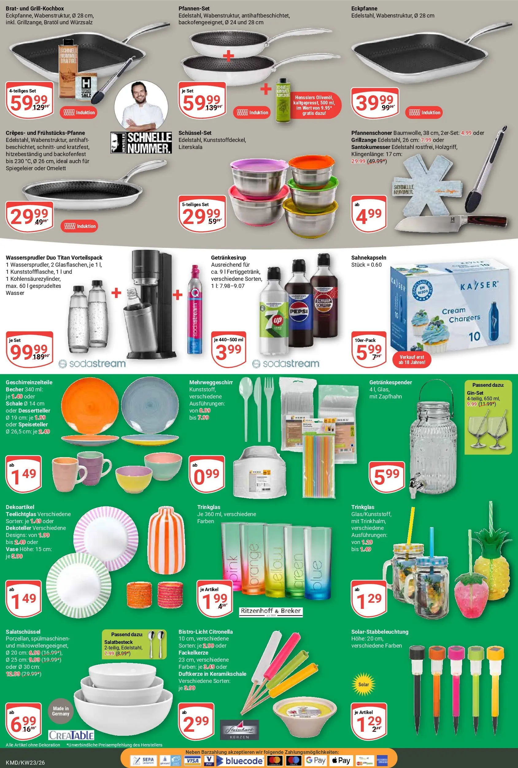 Globus Prospekt Köln (ab 01.06.2026) » Angebote online | Seite: 23 | Produkte: Vase, Wasser, Sodastream