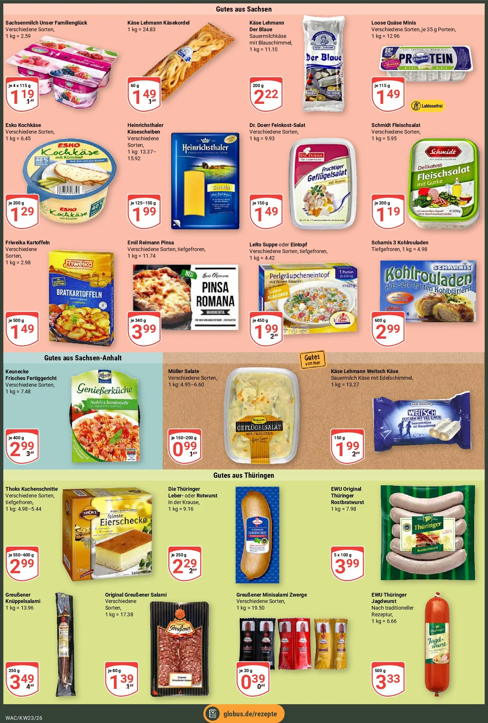Globus Prospekt Markkleeberg (ab 01.06.2026) » Angebote online | Seite: 2 | Produkte: Käse, Gouda, Wurst, Salami