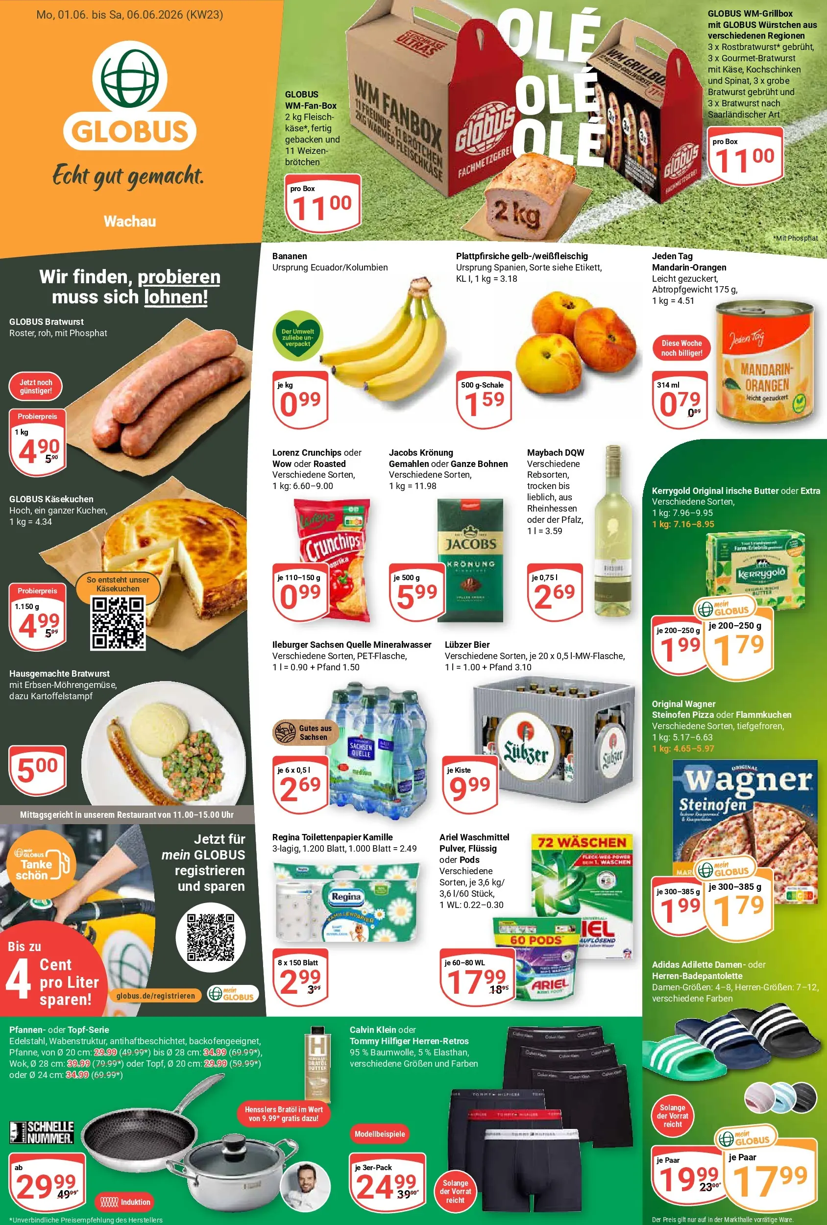 Globus Prospekt Markkleeberg (ab 01.06.2026) » Angebote online | Seite: 5 | Produkte: Ariel, Bier, Orangen, Mineralwasser