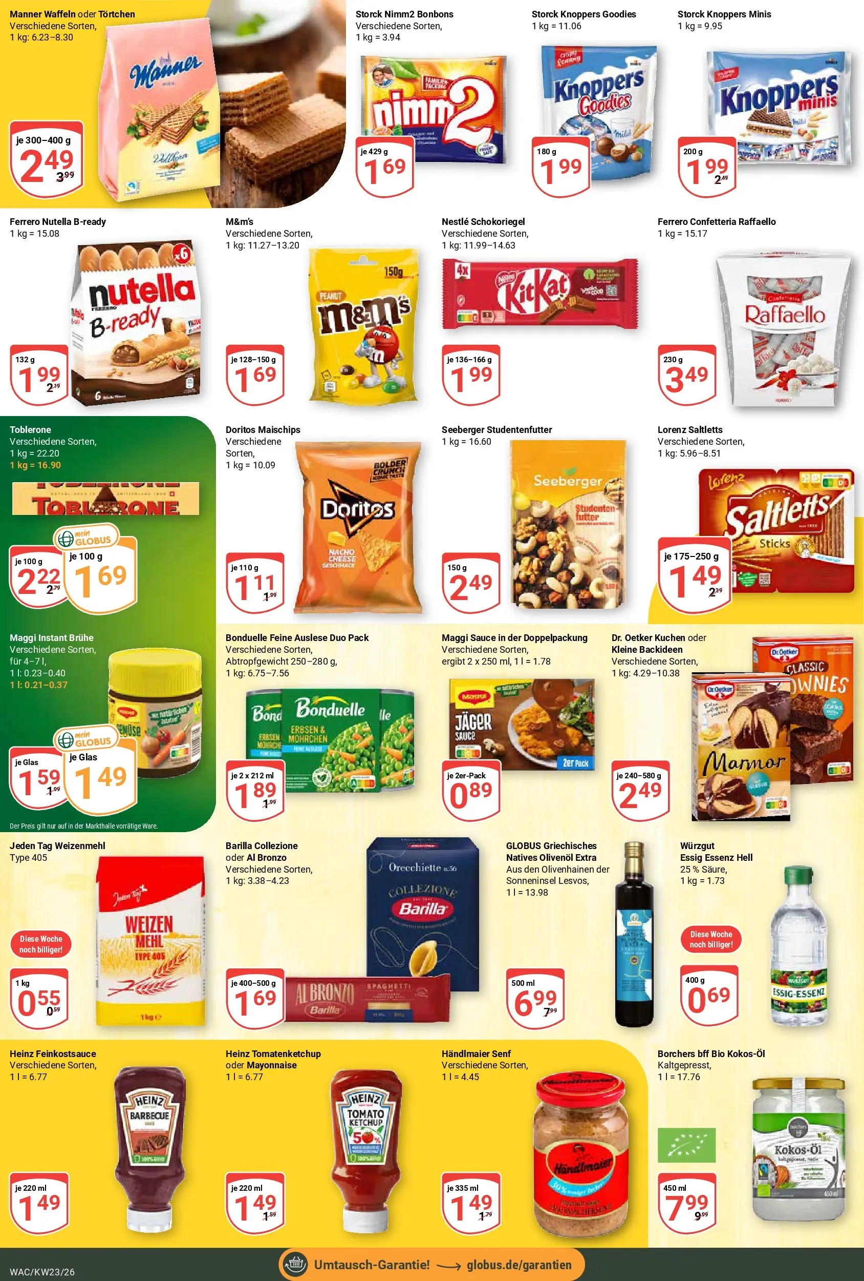 Globus Prospekt Markkleeberg (ab 01.06.2026) » Angebote online | Seite: 17 | Produkte: Mehl, Olivenol, Nutella, Mayonnaise