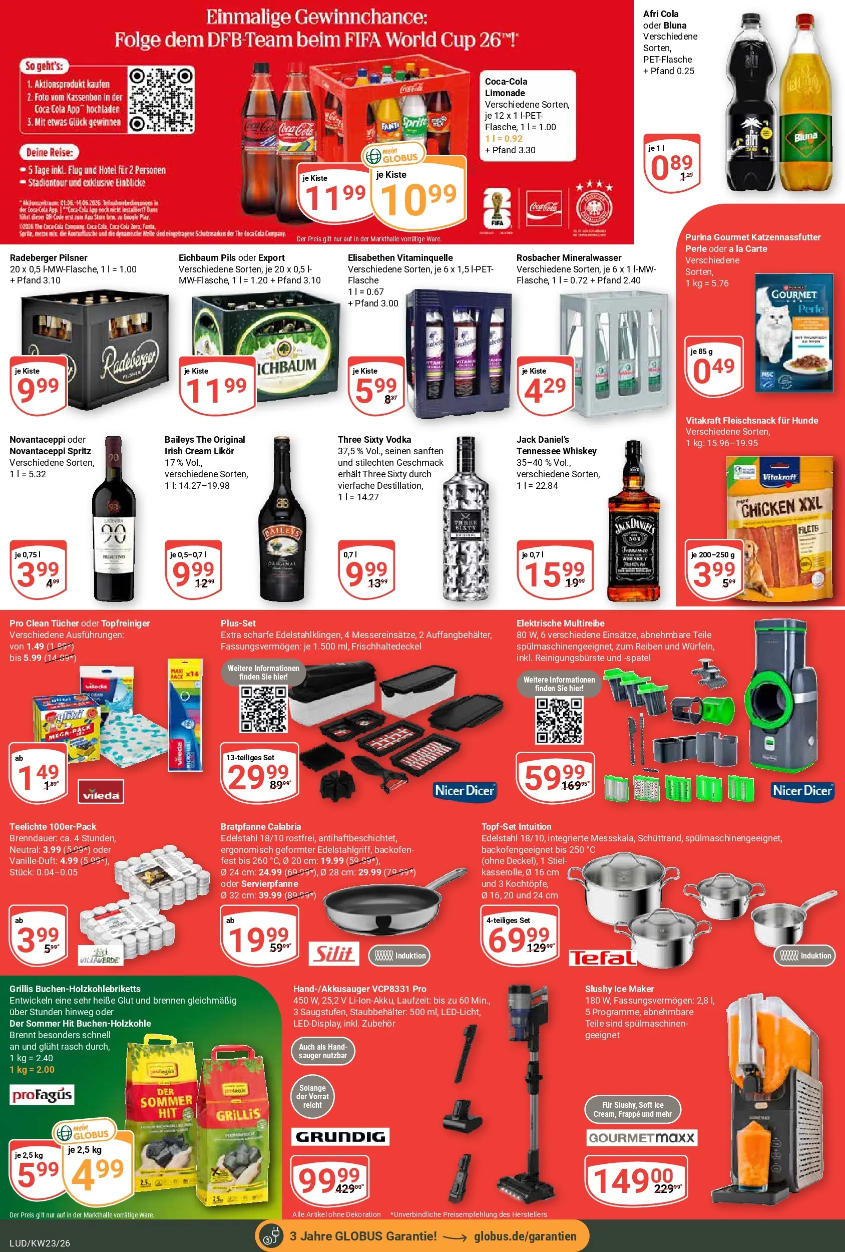 Globus Prospekt Ludwigshafen-Oggersheim (ab 01.06.2026) » Angebote online | Seite: 5 | Produkte: Cola, Likör, Vodka, Radeberger pilsner