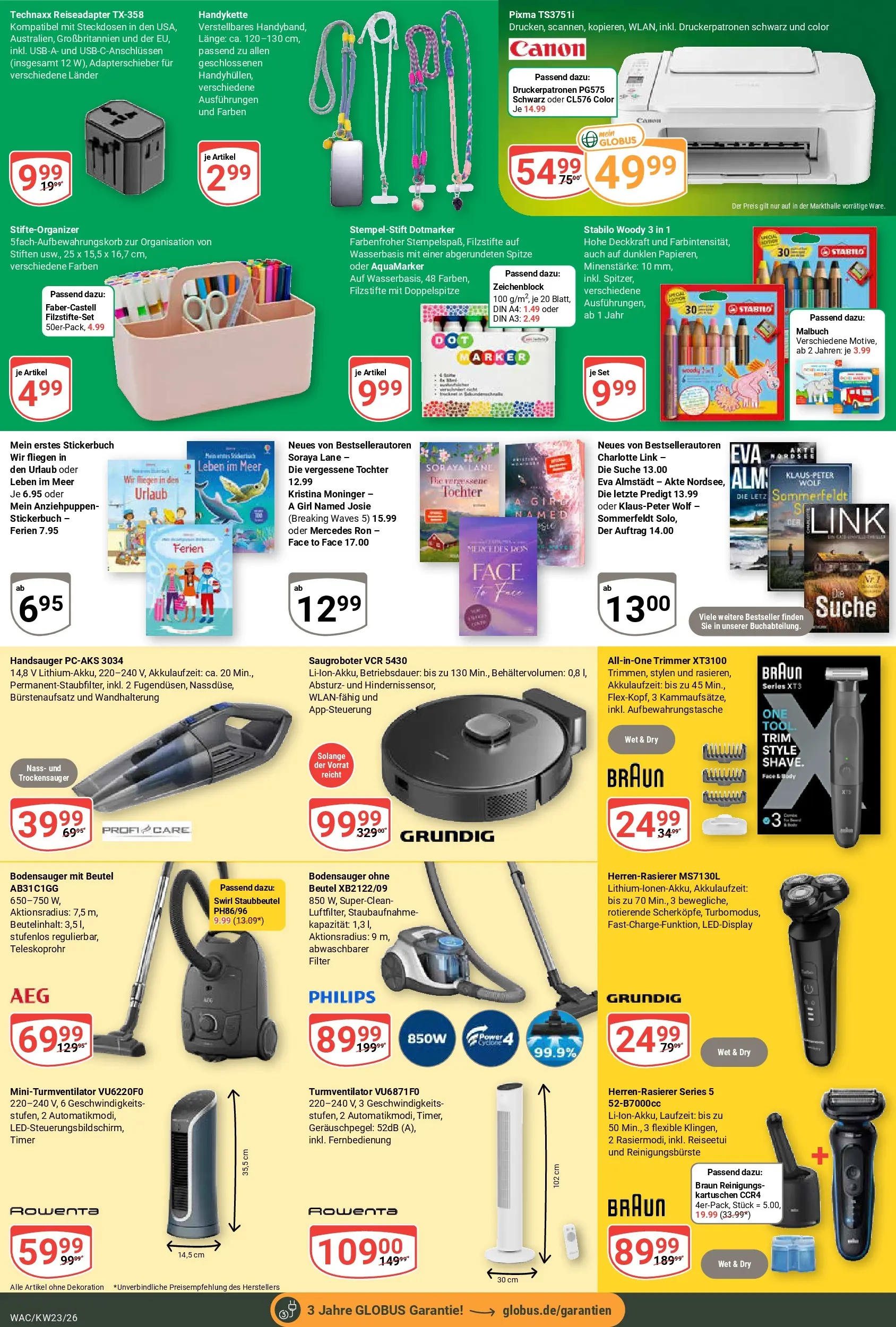 Globus Prospekt Markkleeberg (ab 01.06.2026) » Angebote online | Seite: 23 | Produkte: Philips, Turmventilator