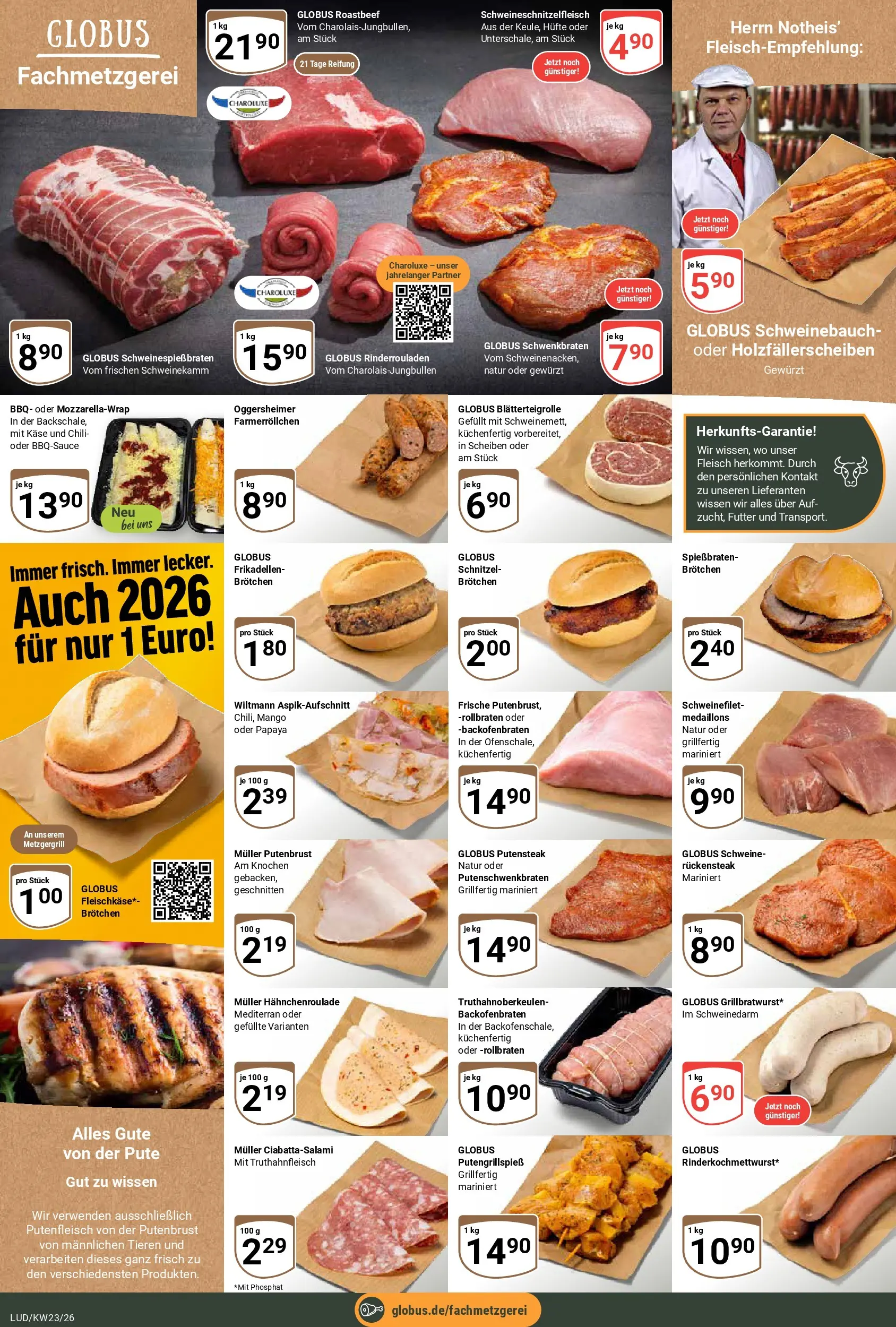 Globus Prospekt Ludwigshafen-Oggersheim (ab 01.06.2026) » Angebote online | Seite: 8 | Produkte: Pute, Käse, Mango, Fleisch