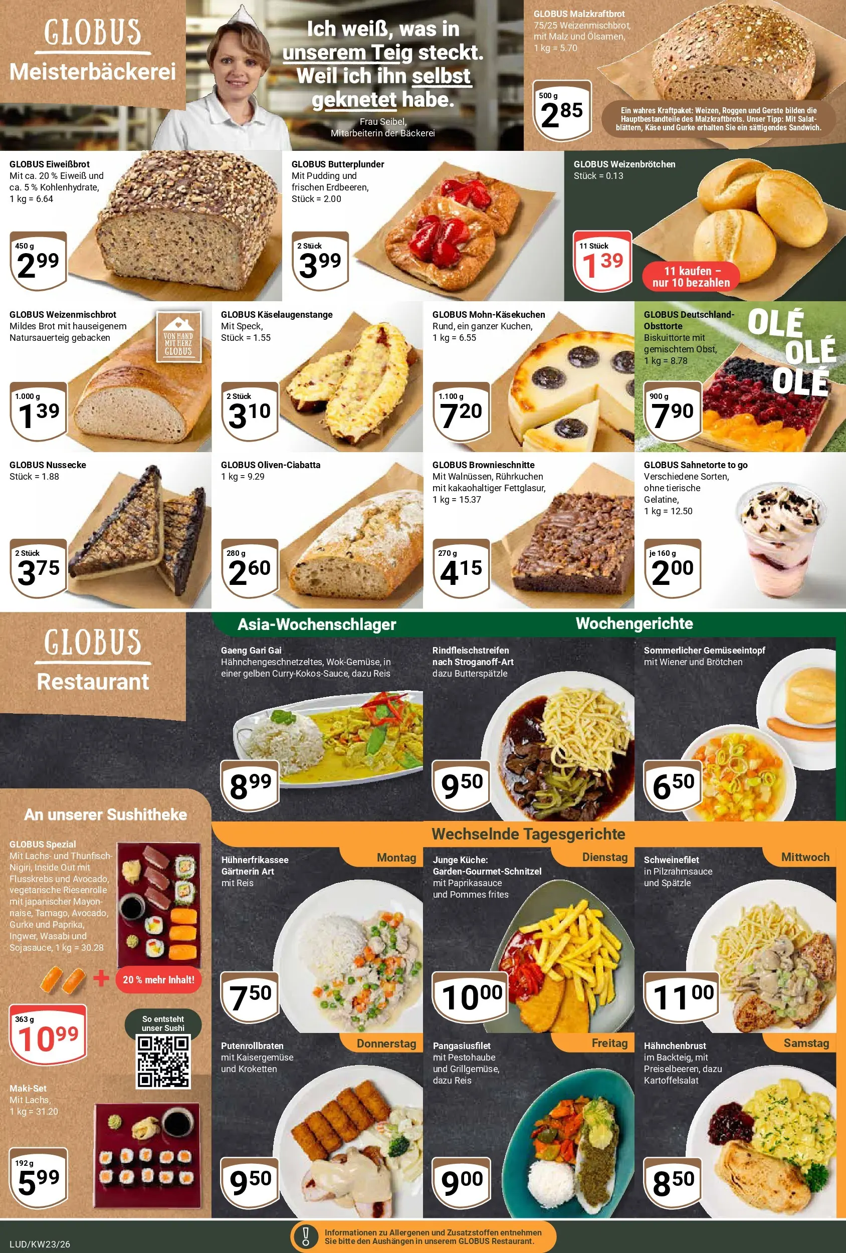 Globus Prospekt Ludwigshafen-Oggersheim (ab 01.06.2026) » Angebote online | Seite: 11 | Produkte: Käse, Thunfisch, Pommes frites, Hahnchenbrust