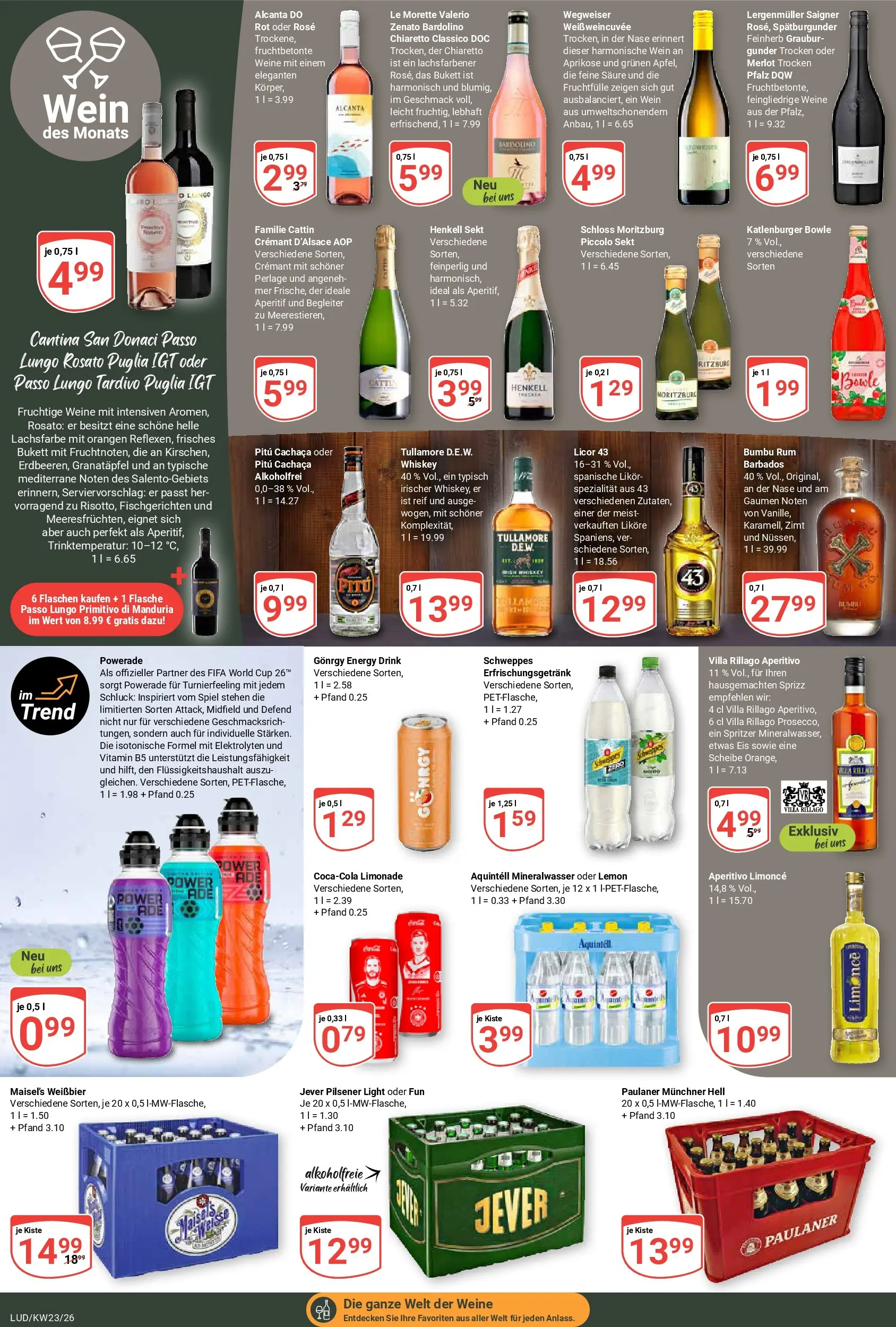 Globus Prospekt Ludwigshafen-Oggersheim (ab 01.06.2026) » Angebote online | Seite: 18 | Produkte: Sekt, Mineralwasser, Jever, Wein