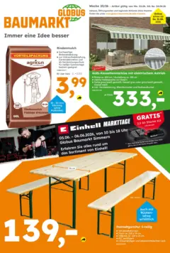 Globus Baumarkt Prospekt Simmern ab 31.05.2026 gültig Globus Baumarkt Prospekt Simmern ab 31.05.2026 gültig