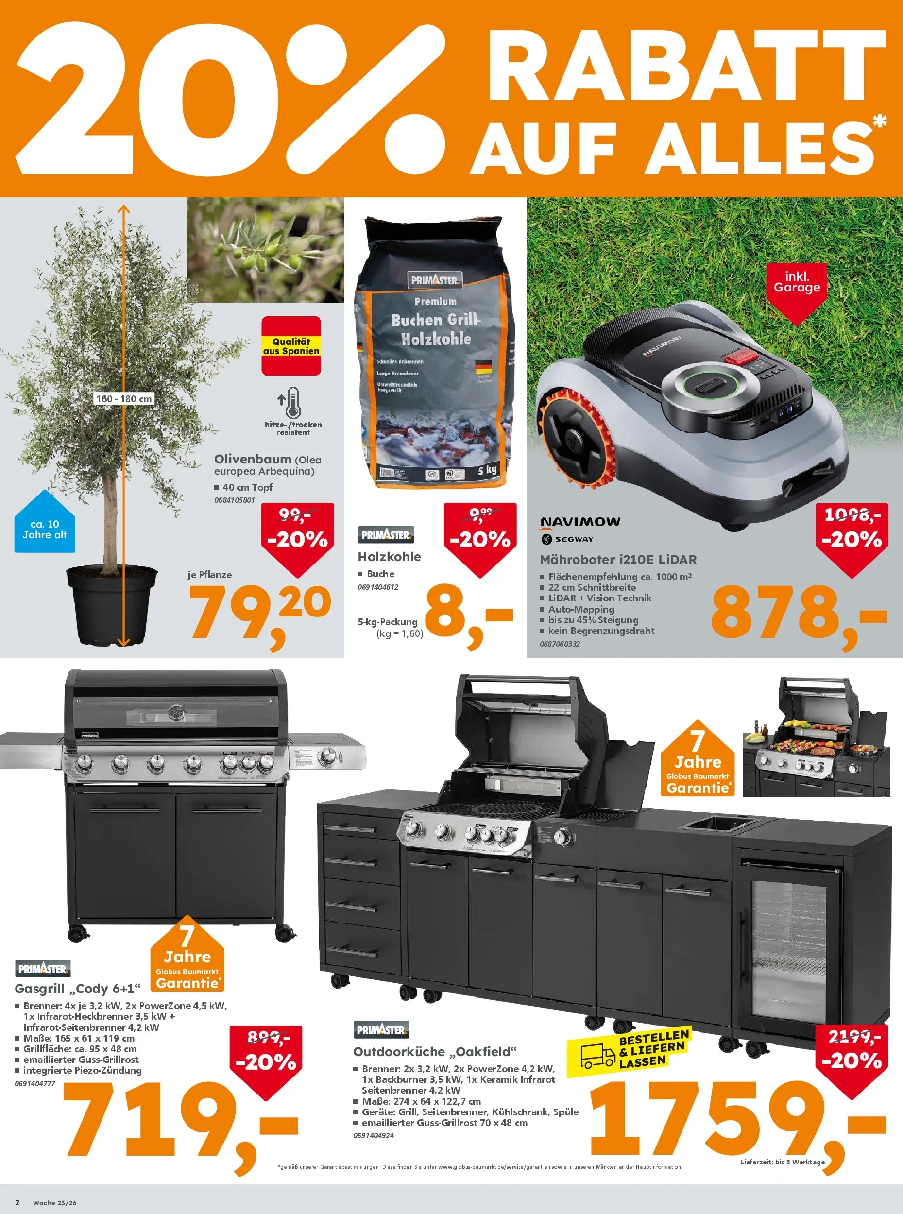 Globus Baumarkt Prospekt Plattling (ab 31.05.2026) zum Blättern | Seite: 2 | Produkte: Grill