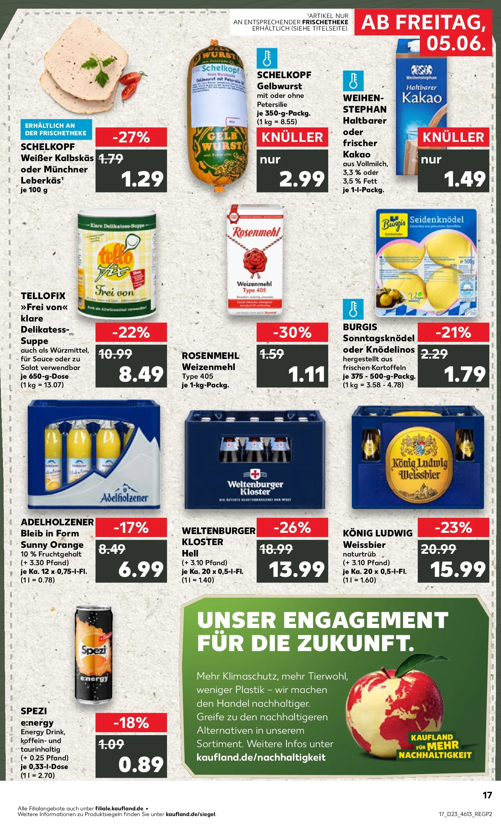 Prospekt Kaufland ab 04.06.2026 » Angebote Online zum Blättern | Seite: 17 | Produkte: Energy, Weißbier, Wurst, Petersilie