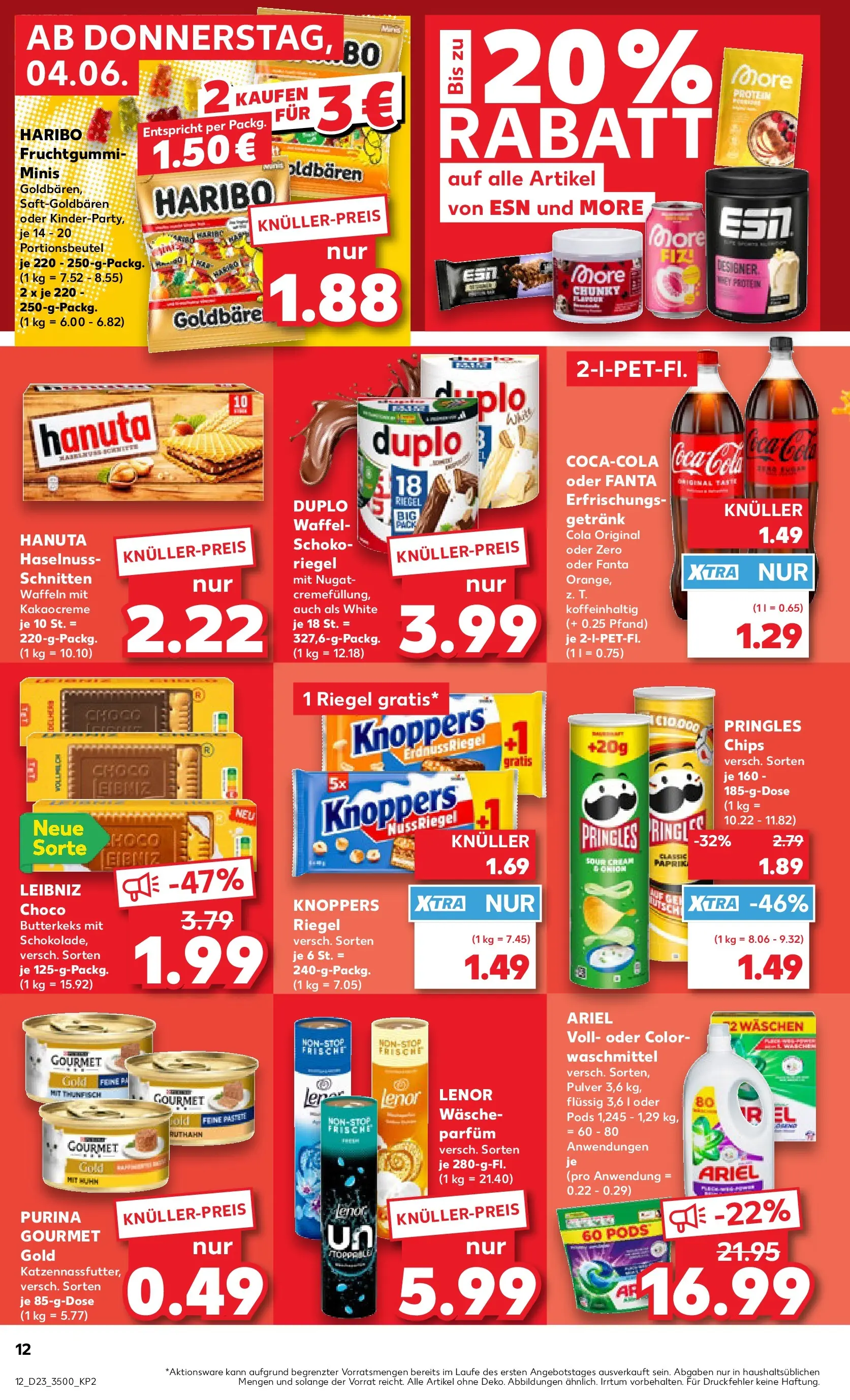 Prospekt Kaufland ab 01.06.2026 » Angebote Online zum Blättern | Seite: 19 | Produkte: Haribo, Cola, Ariel, Waffeln