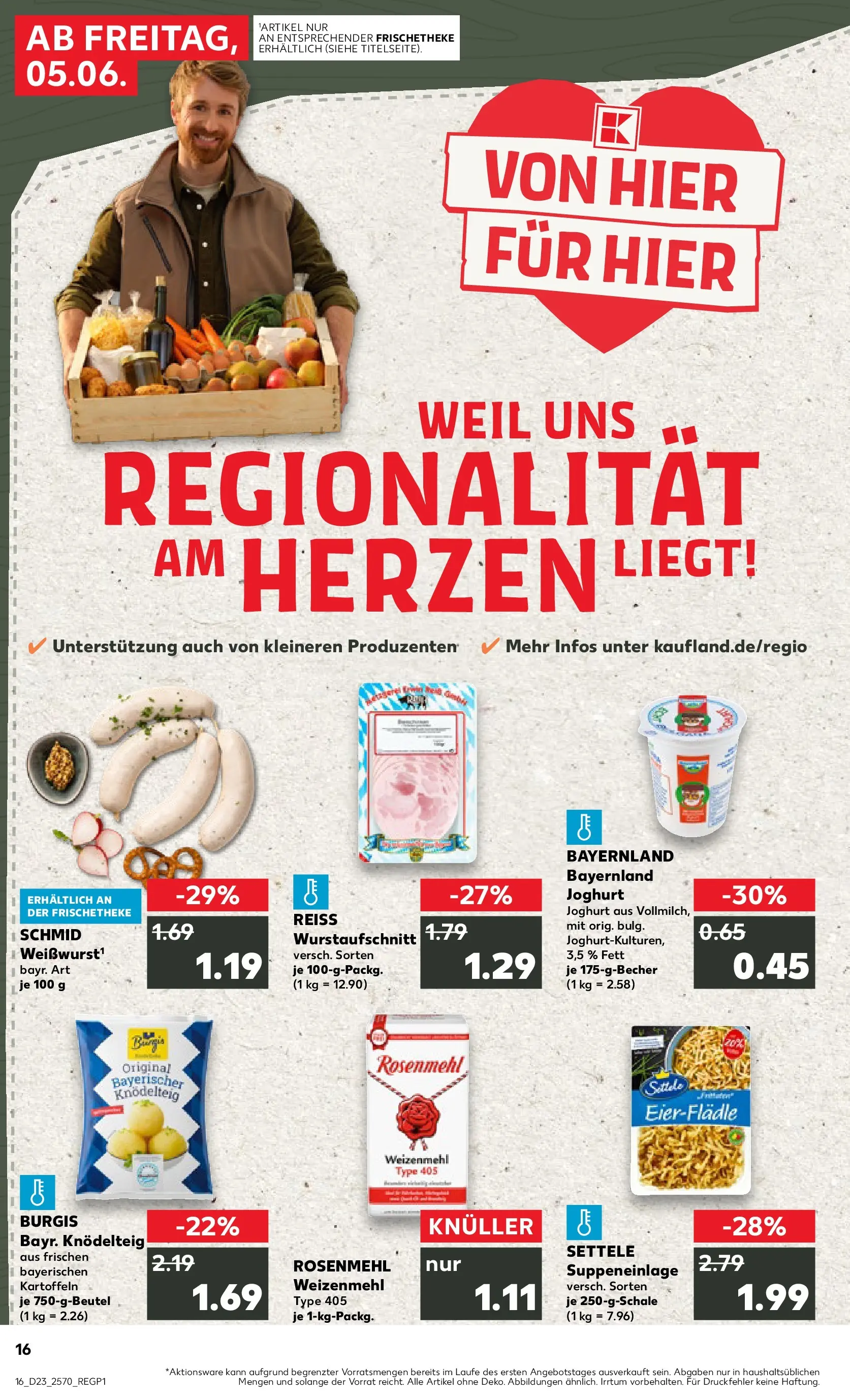 Prospekt Kaufland ab 04.06.2026 » Angebote Online zum Blättern | Seite: 16 | Produkte: Joghurt, Weizenmehl, Kartoffeln
