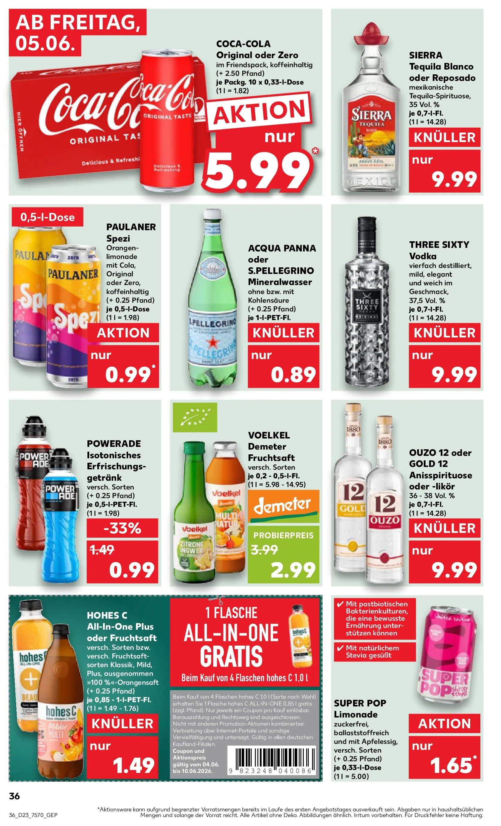 Prospekt Kaufland ab 01.06.2026 » Angebote und Werbung Online | Seite: 43 | Produkte: Ouzo 12, Paulaner spezi, Orangen, Mineralwasser Prospekt Kaufland ab 01.06.2026 » Angebote Online zum Blättern | Seite: 43 | Produkte: Ouzo 12, Paulaner spezi, Orangen, Mineralwasser