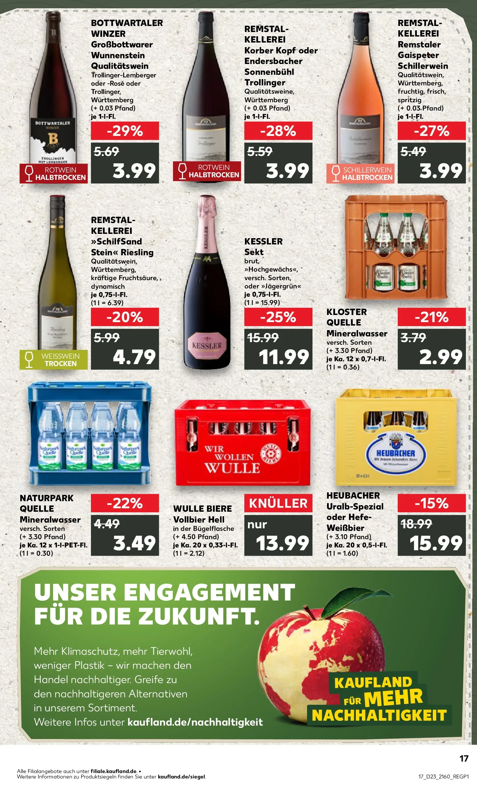 Prospekt Kaufland ab 04.06.2026 » Angebote Online zum Blättern | Seite: 17 | Produkte: Weißbier, Rotwein, Sekt, Mineralwasser