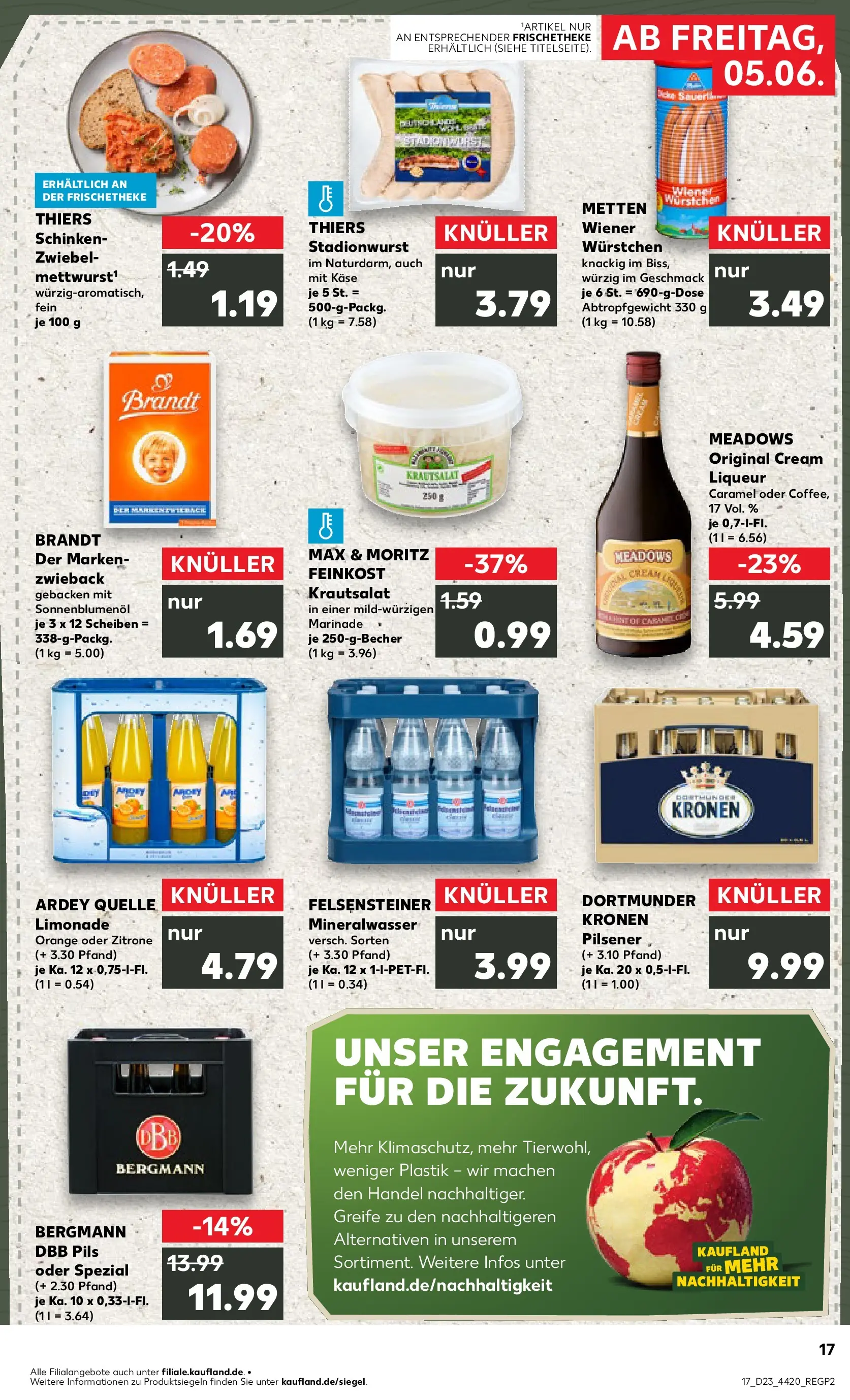 Prospekt Kaufland ab 04.06.2026 » Angebote Online zum Blättern | Seite: 17 | Produkte: Wiener wurstchen, Käse, Zitrone, Schinken