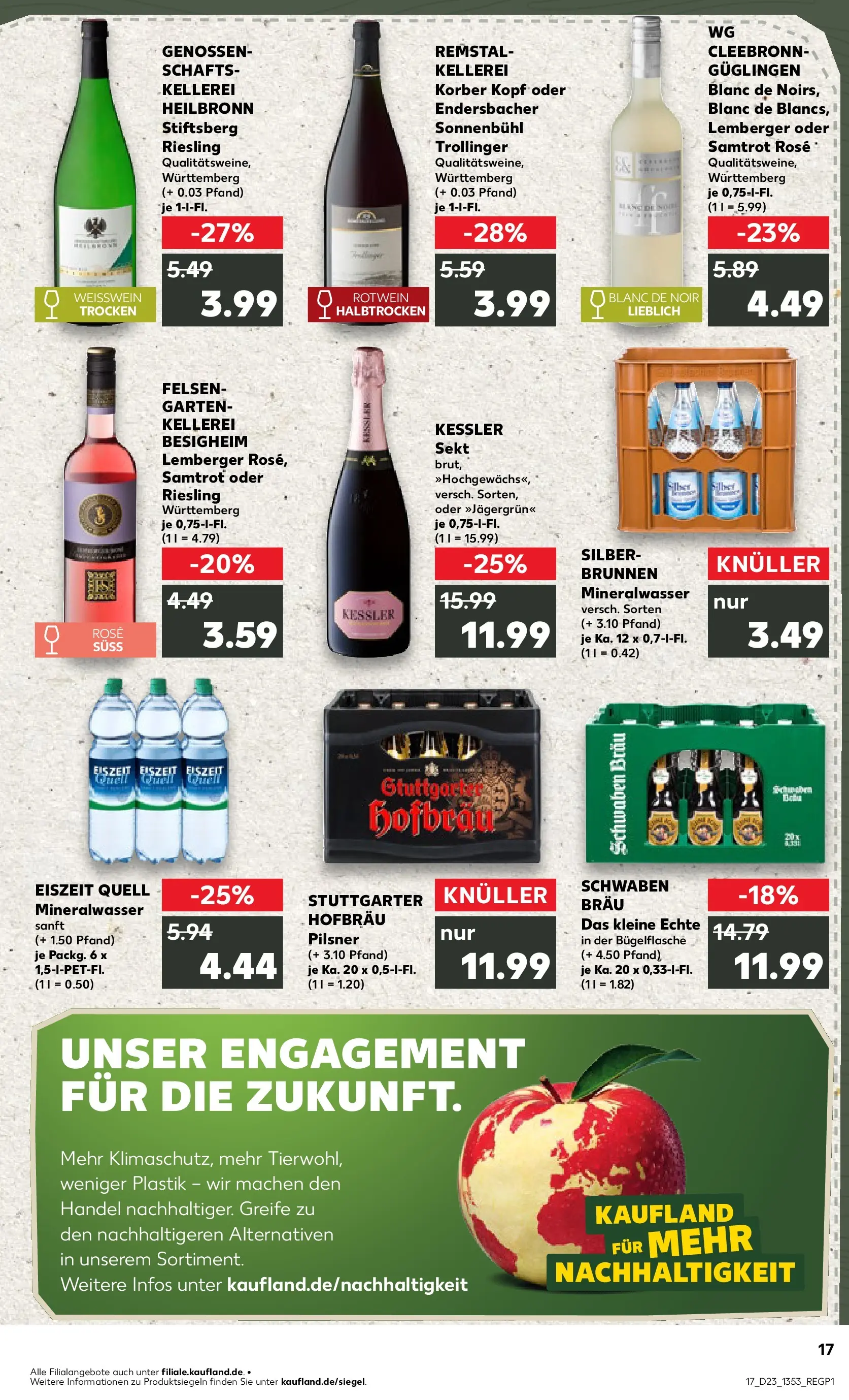 Prospekt Kaufland ab 01.06.2026 » Angebote Online zum Blättern | Seite: 24 | Produkte: Weißwein, Rotwein, Sekt, Mineralwasser