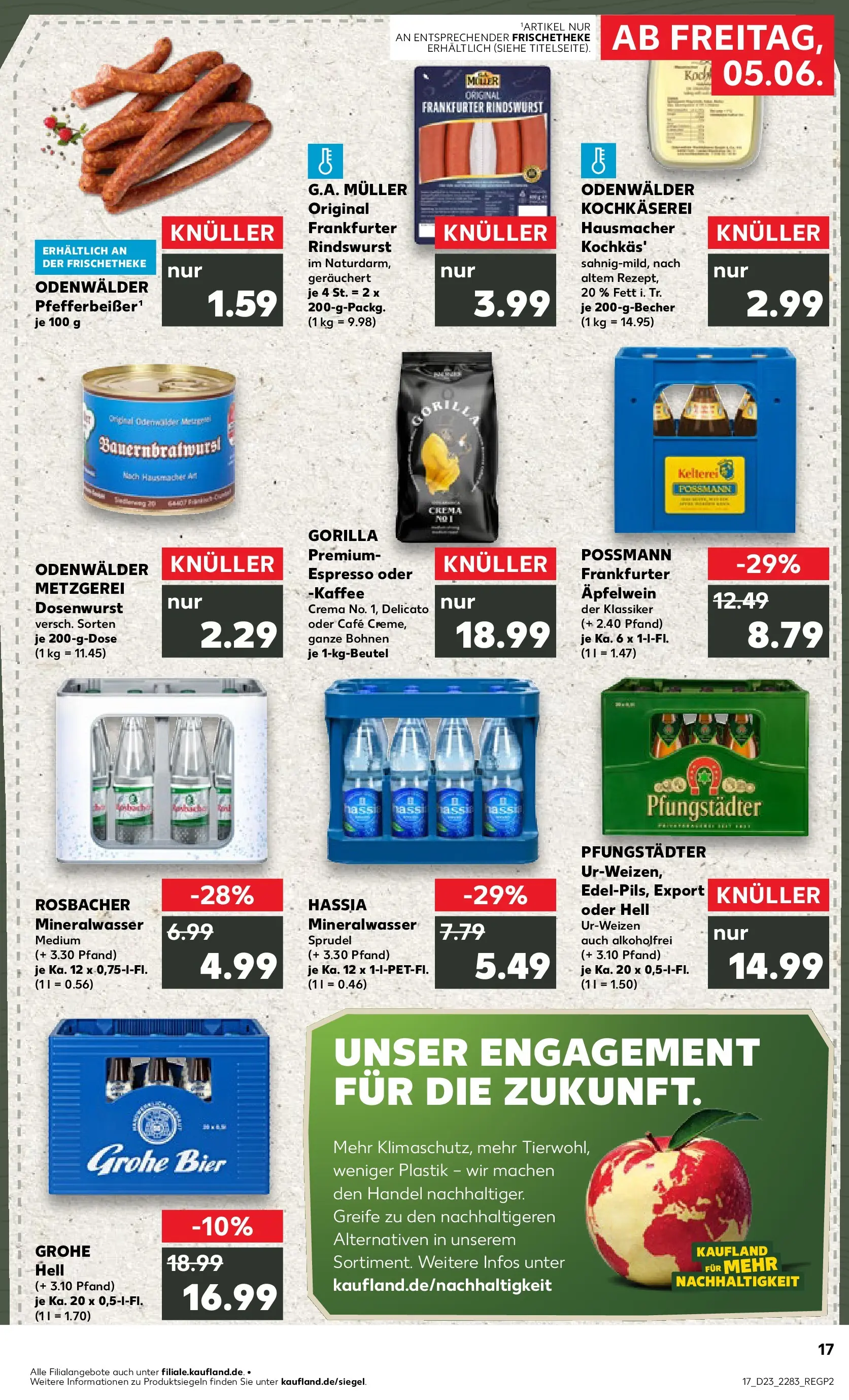 Prospekt Kaufland ab 04.06.2026 » Angebote Online zum Blättern | Seite: 17 | Produkte: Kaffee, Bier, Mineralwasser, Apple