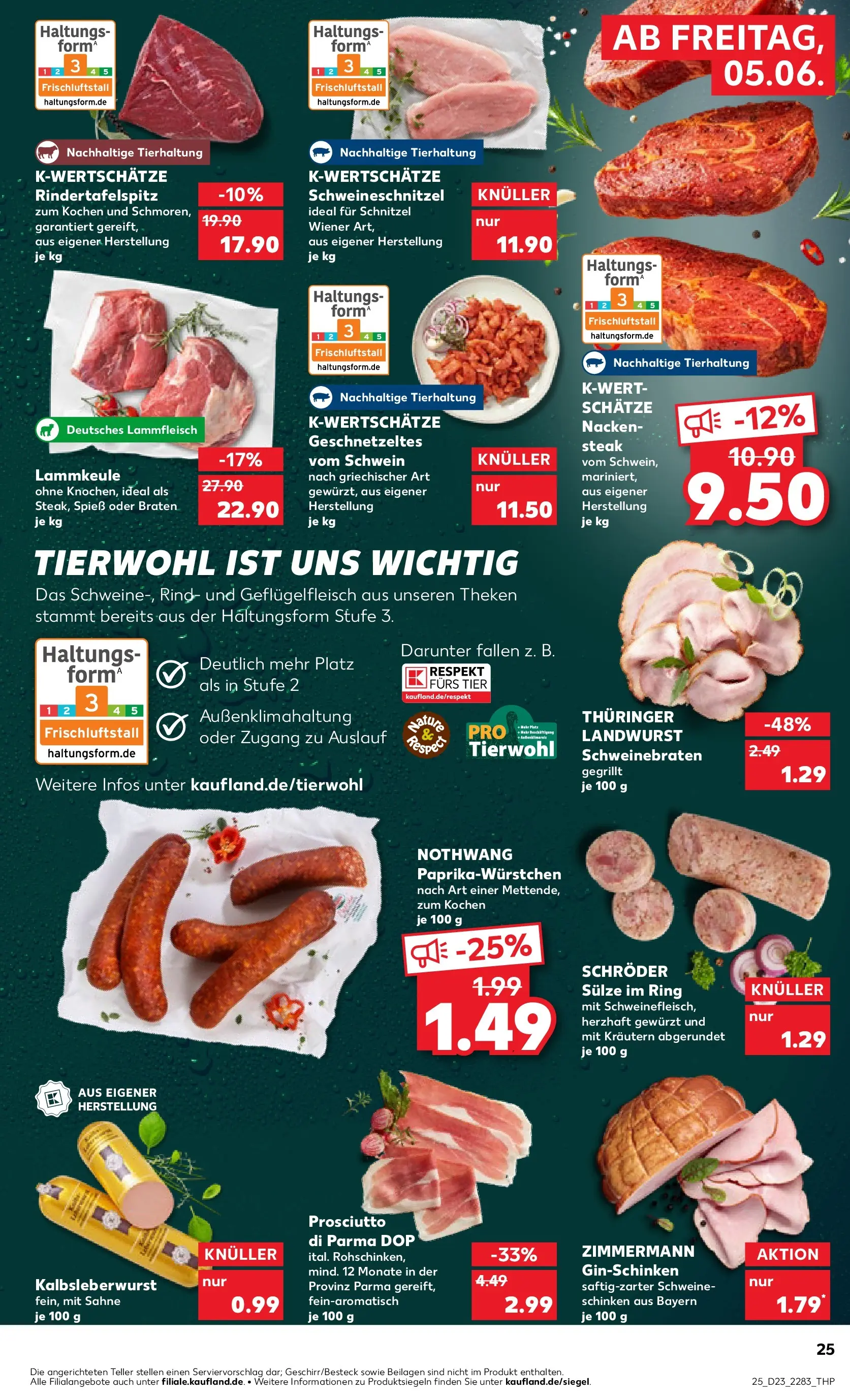 Prospekt Kaufland ab 04.06.2026 » Angebote Online zum Blättern | Seite: 25 | Produkte: Top, Lammkeule, Schnitzel, Schinken