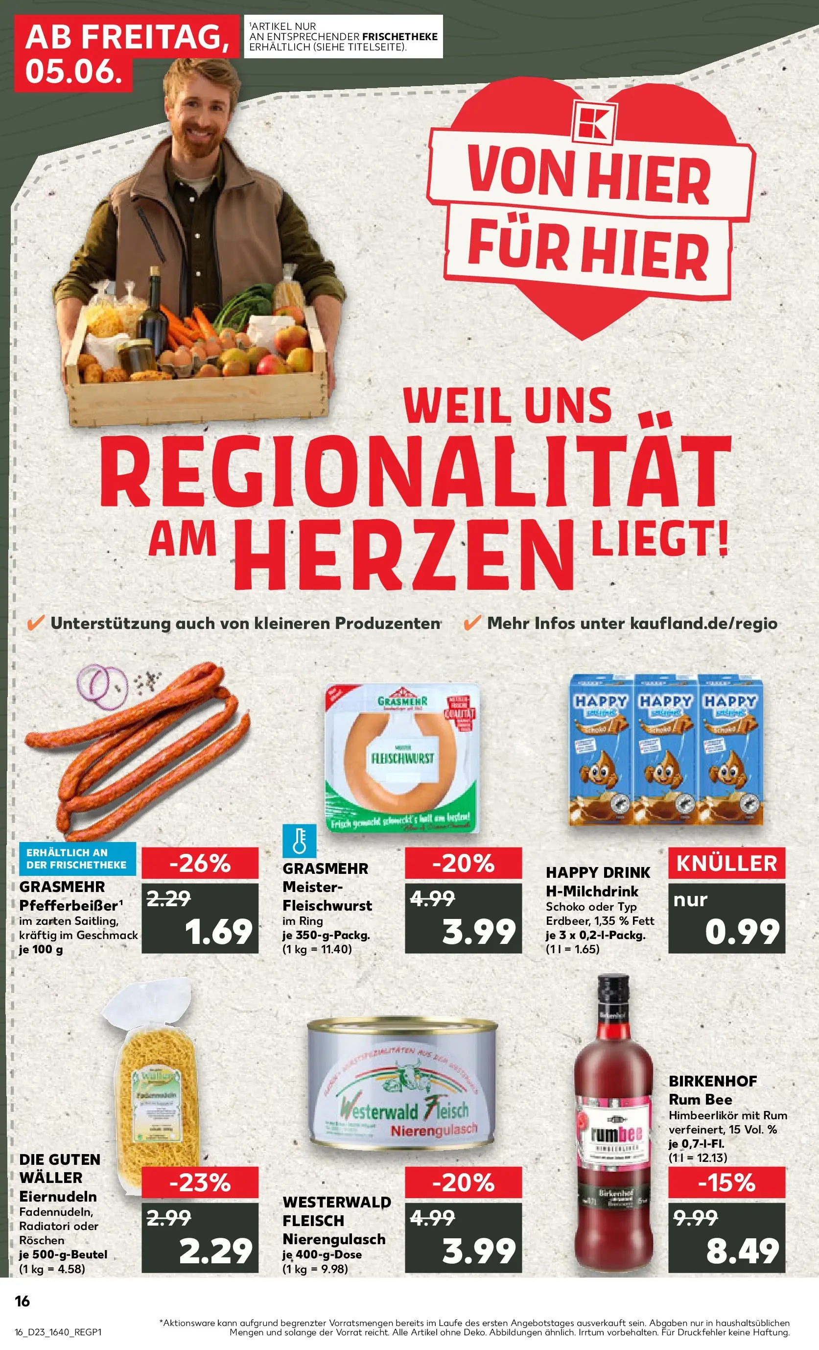 Prospekt Kaufland ab 04.06.2026 » Angebote Online zum Blättern | Seite: 16 | Produkte: Rum, Fleisch