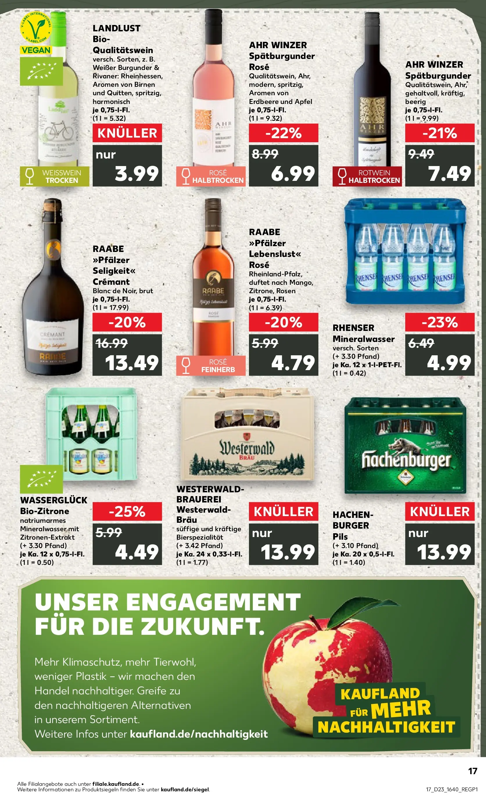 Prospekt Kaufland ab 04.06.2026 » Angebote Online zum Blättern | Seite: 17 | Produkte: Weißwein, Pils, Äpfel, Mineralwasser