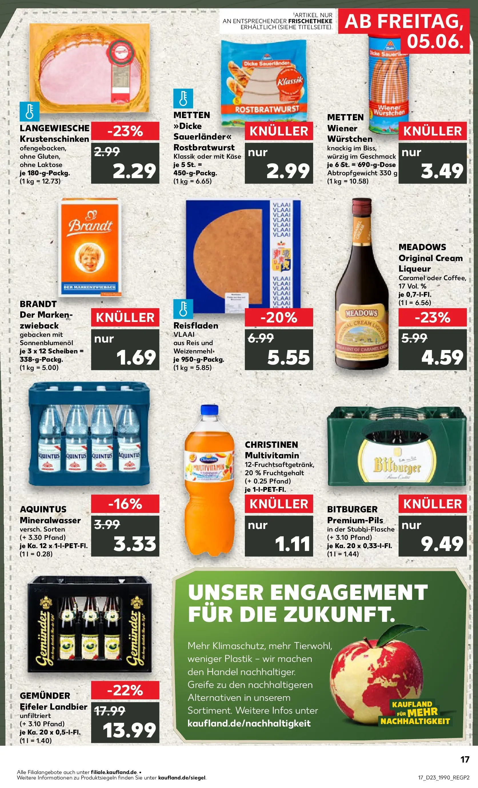 Prospekt Kaufland ab 01.06.2026 » Angebote Online zum Blättern | Seite: 24 | Produkte: Käse, Sonnenblumenol, Mineralwasser, Reis